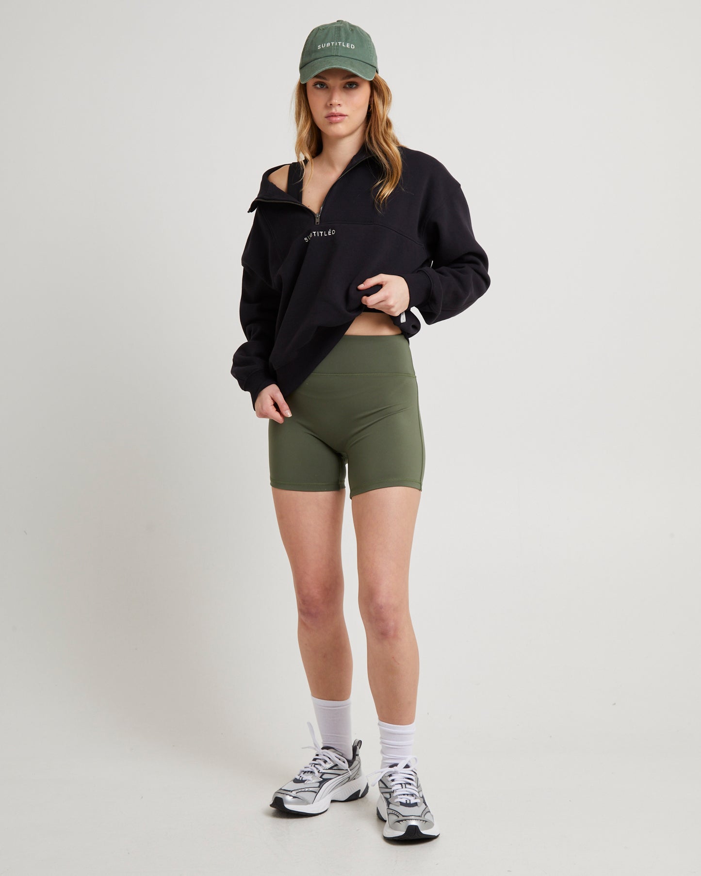 State Panelled Zip Front Fleece Almost Black