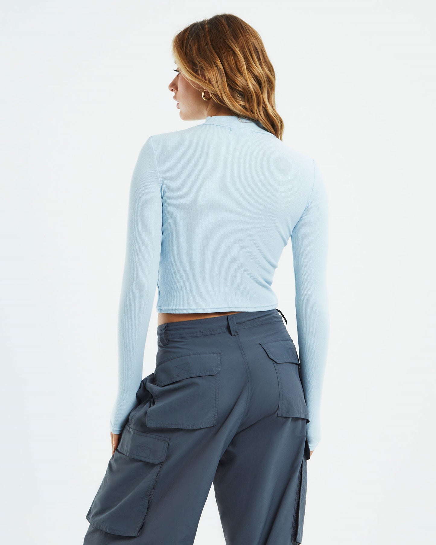 Long Sleeve Skivvy T-Shirt Ice Blue