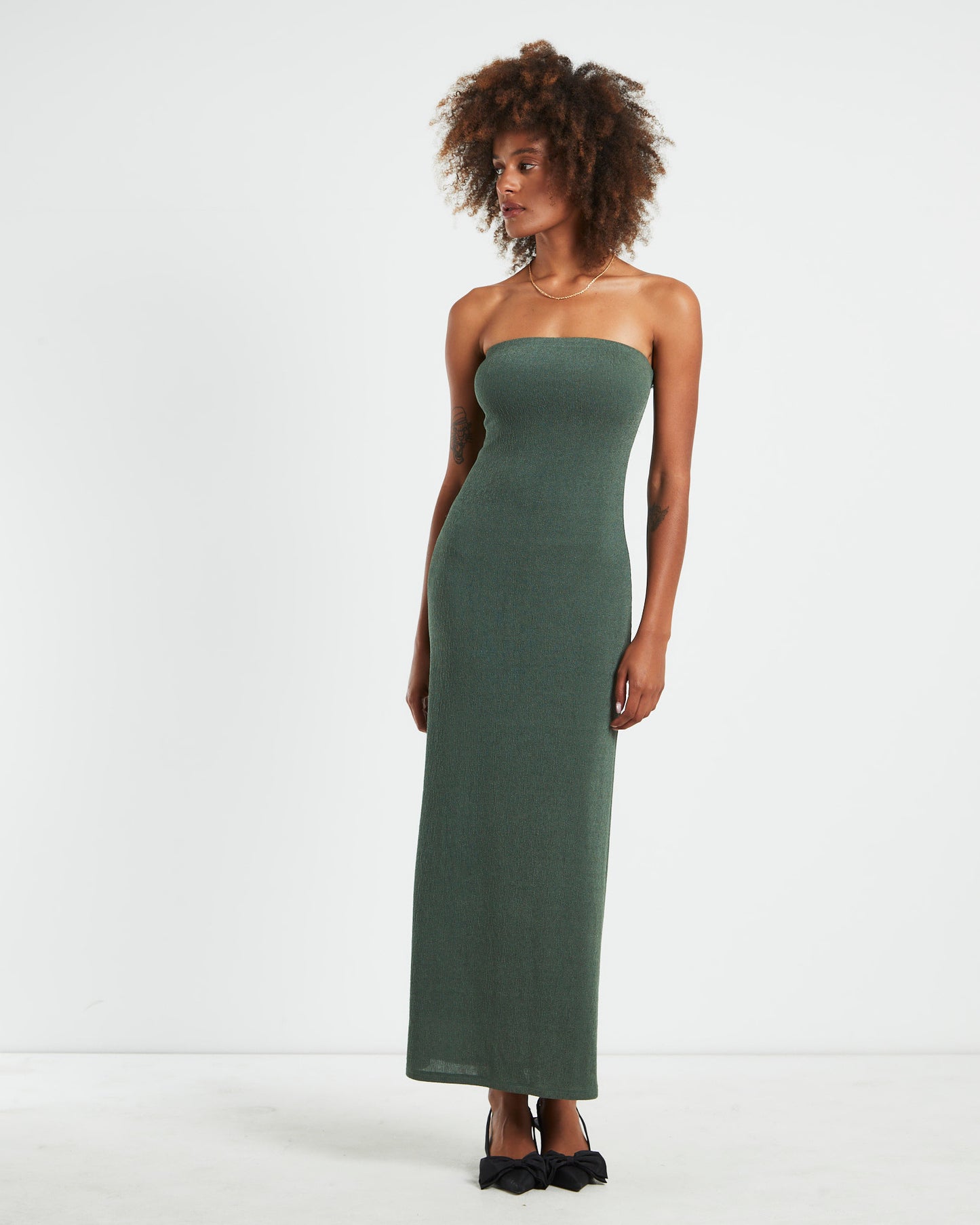 Sloane Seamless Maxi Tube Dress Green