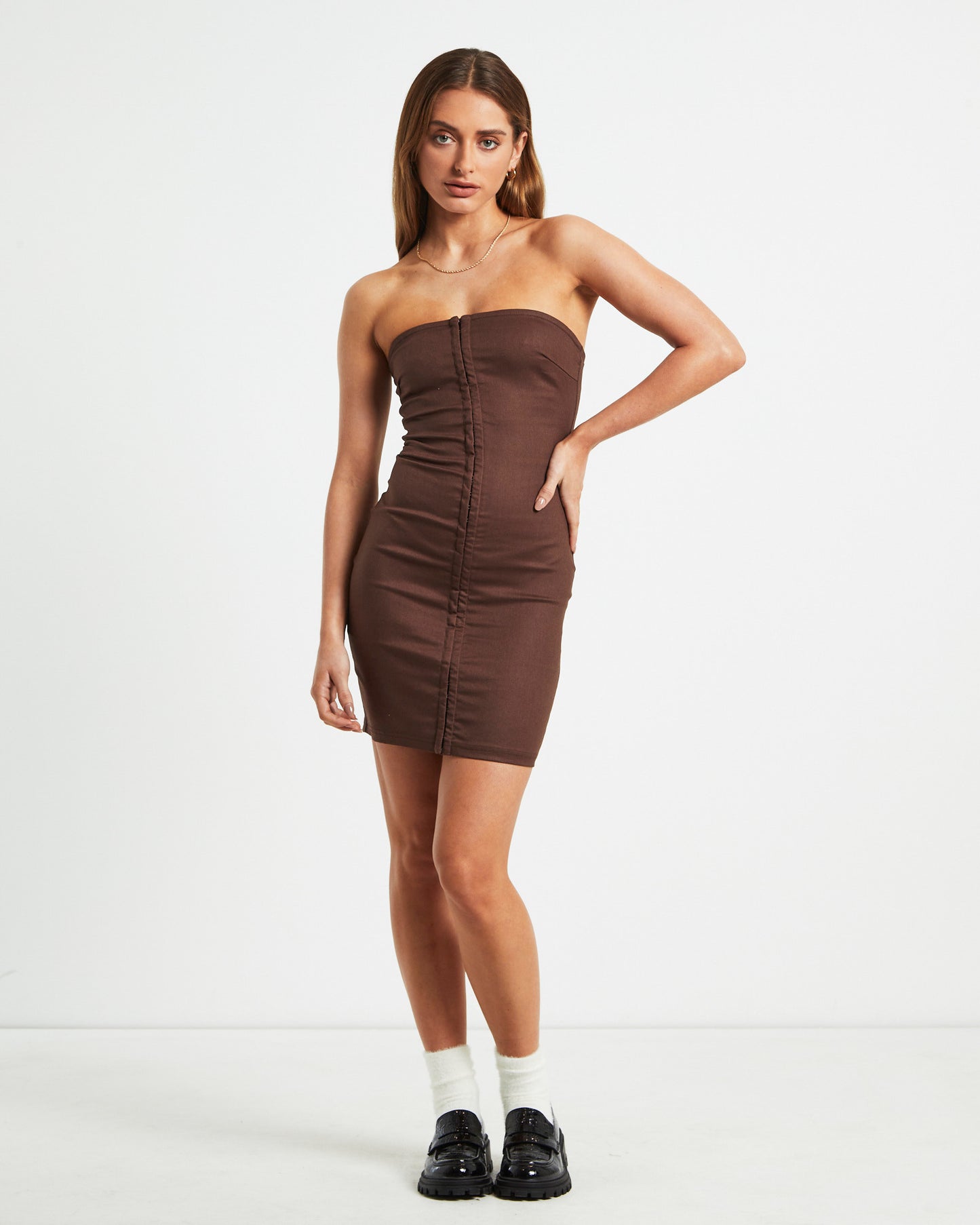 Ada Mini Dress Mocha