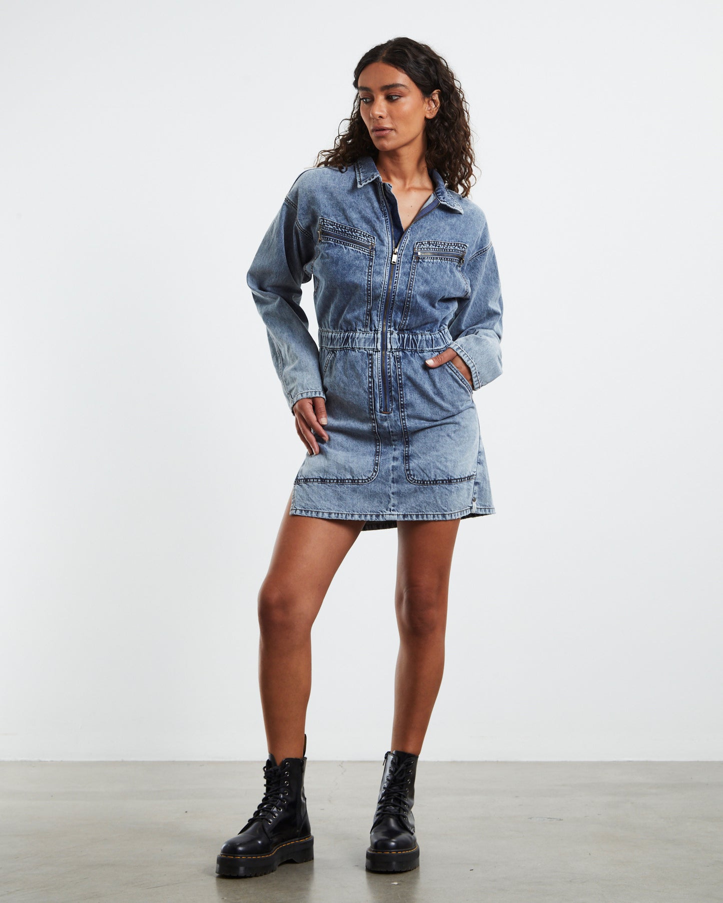Olivia Dress Blue Blossom