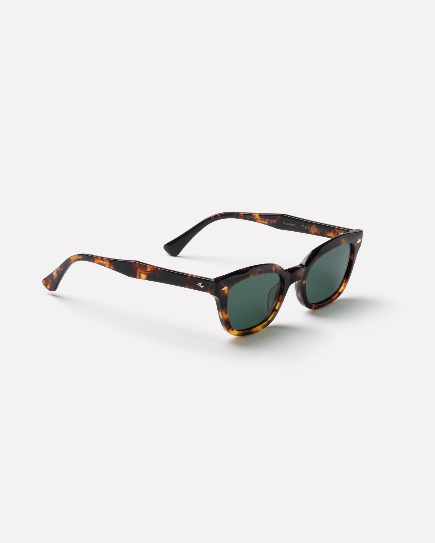 Ceremony Sunglasses Tortoise Polished/Green Polarised