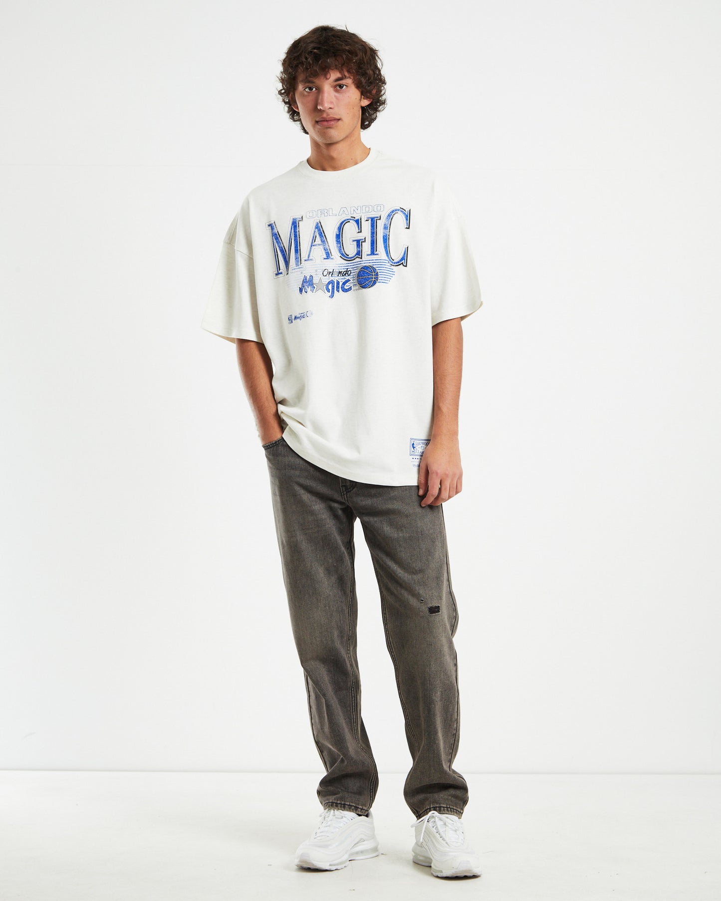 Underscore Oversized T-shirt Orlando Magic White Marle