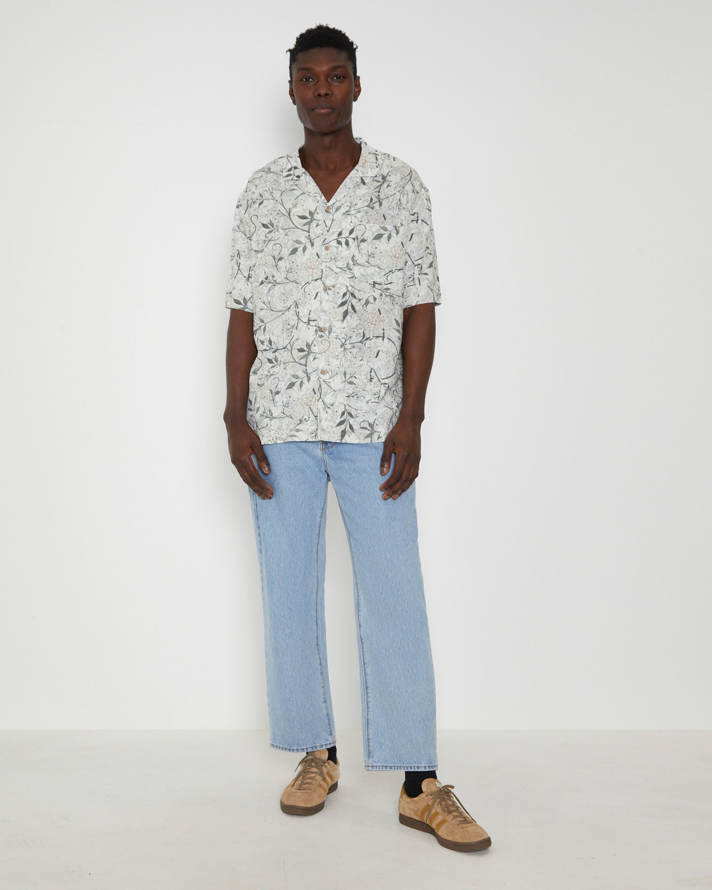 Leon Short Sleeve Resort Shirt in Green