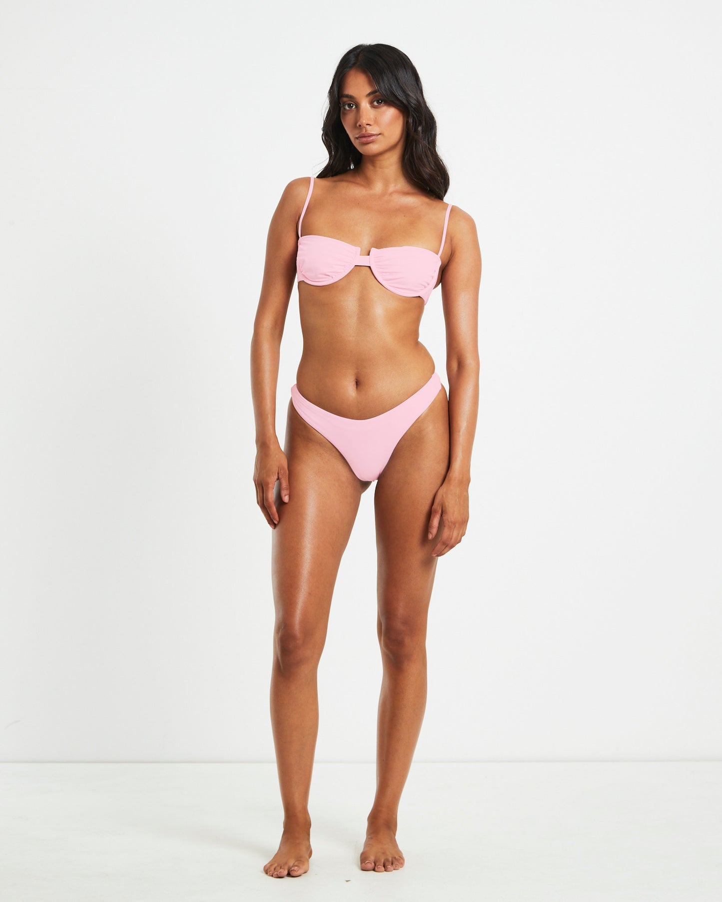 Cheeky Bikini Bottoms in Pink