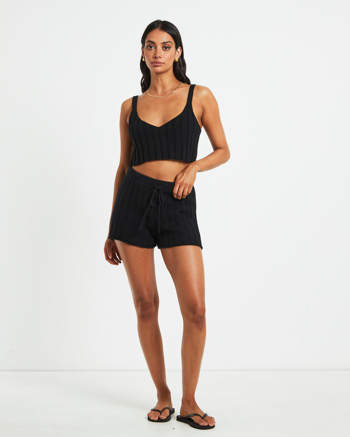 Bambi Knit Shorts BLACK