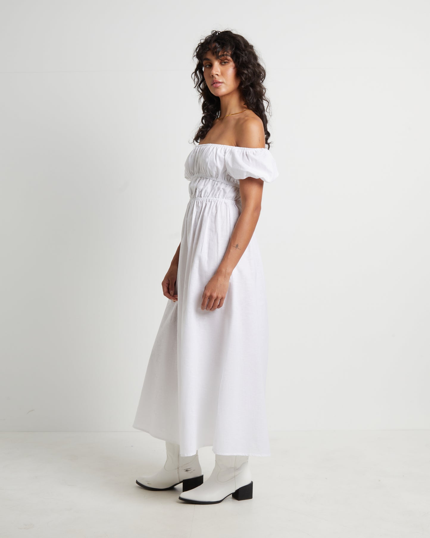 Sofia Maxi Dress in White