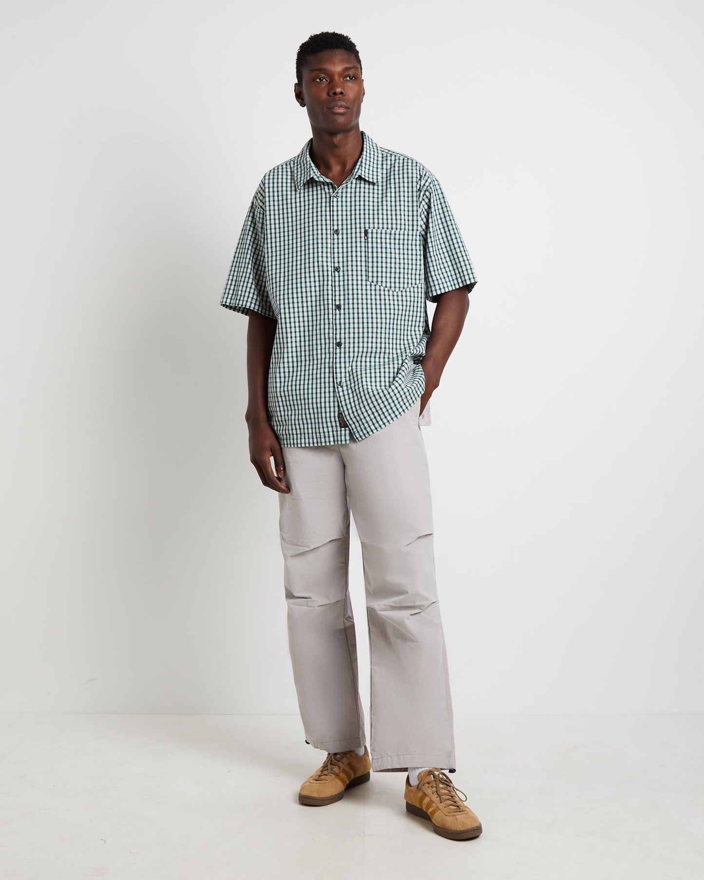 Parachute Pants in Bone