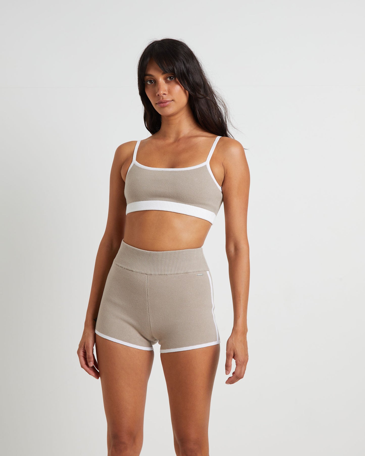 Kay Knit Contrast Crop Top