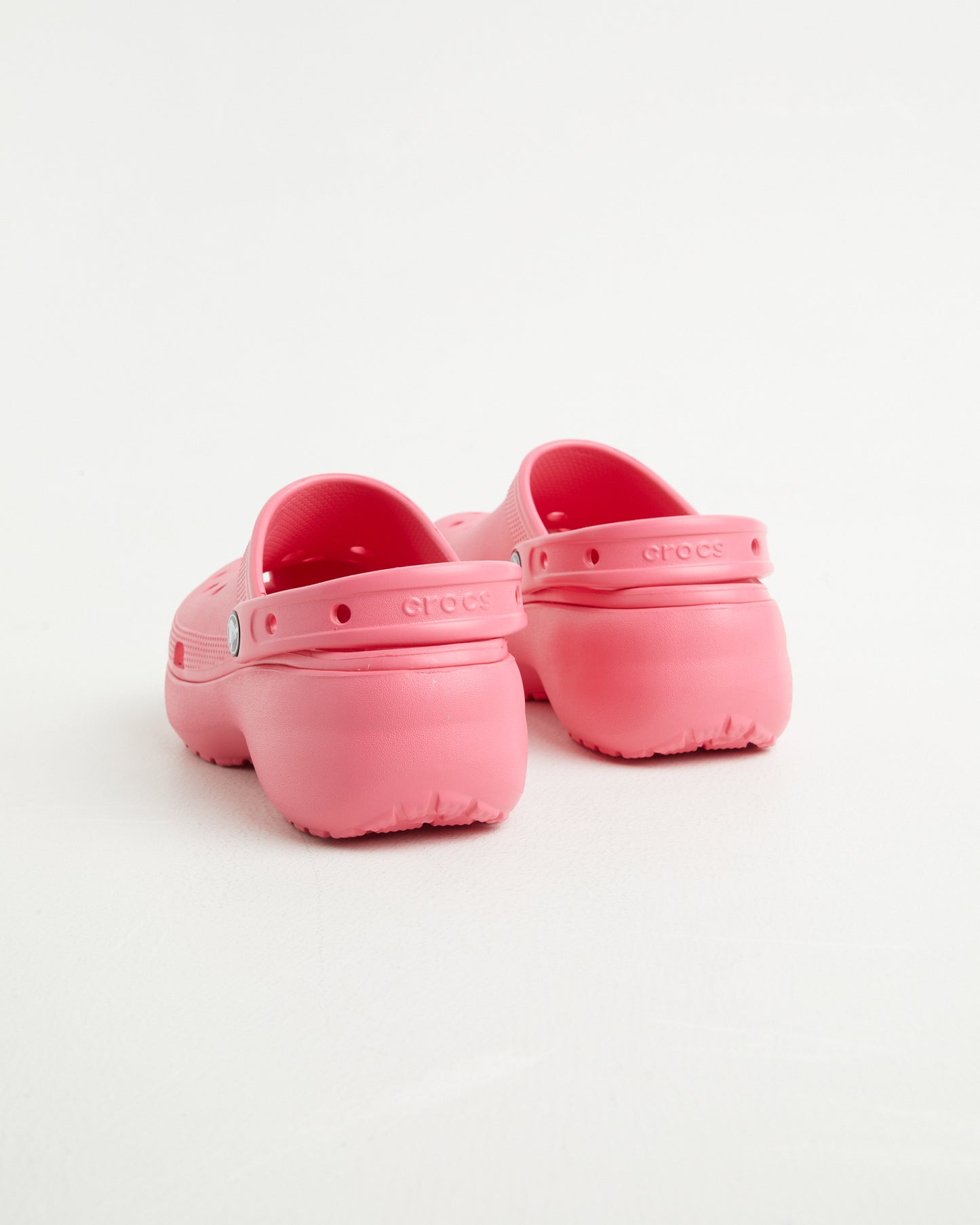 Classic Platform Clogs in Hyper Pink