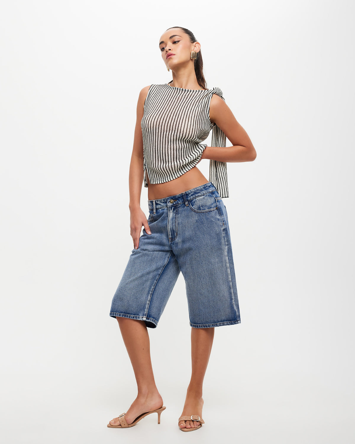 Tranquil Top in White Stripe WHITE STRIPE