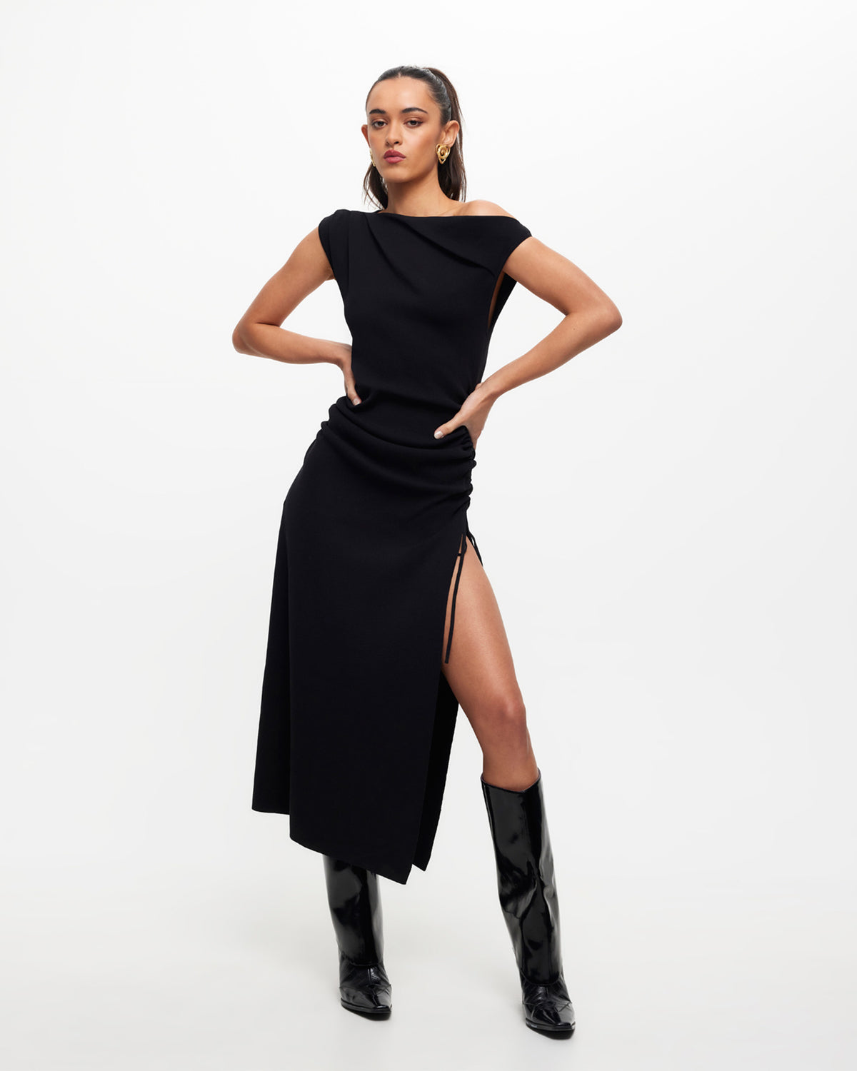 Original Sin Midi Dress ONYX