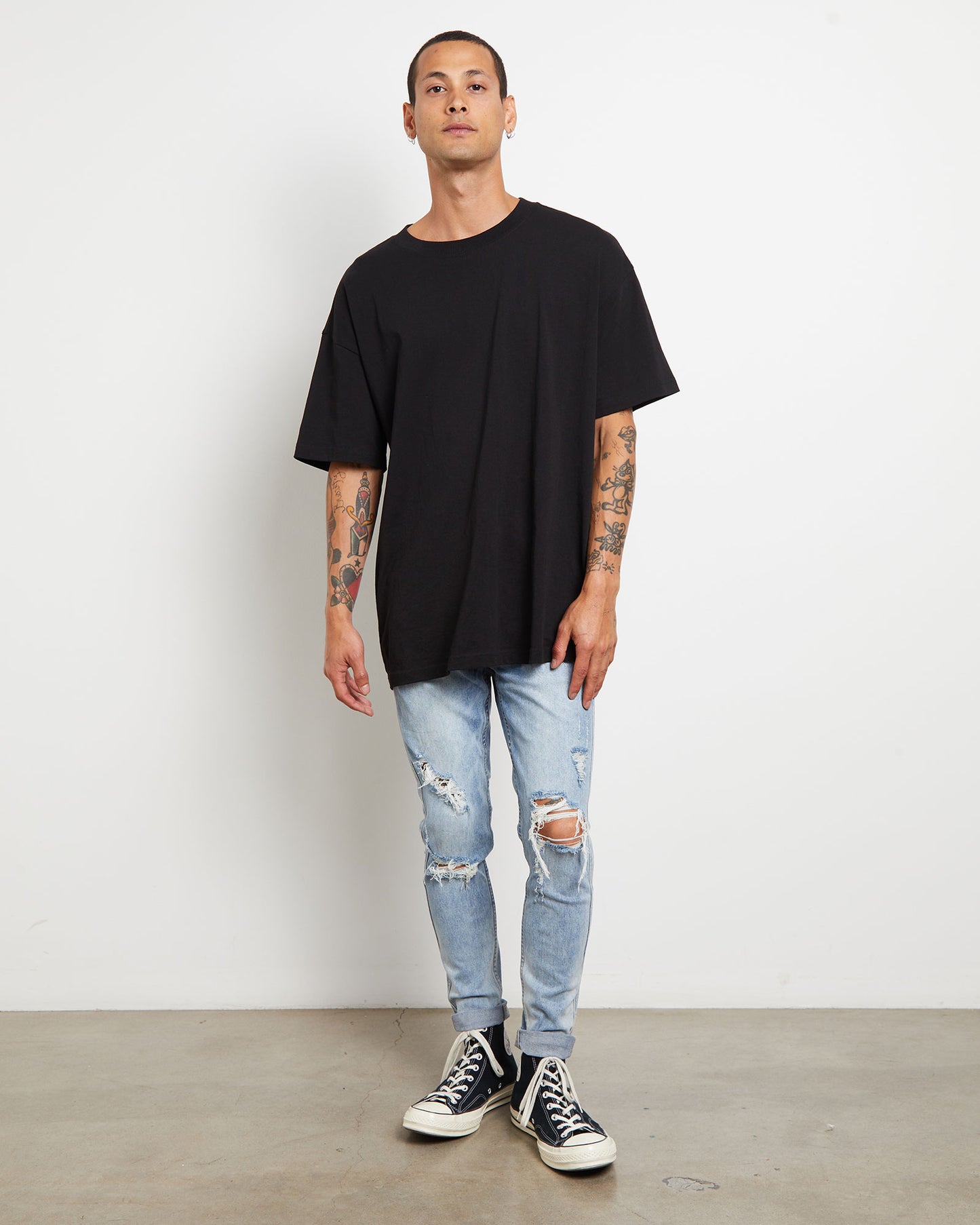 Rifter Skinny Jeans in Washed-Out Blue