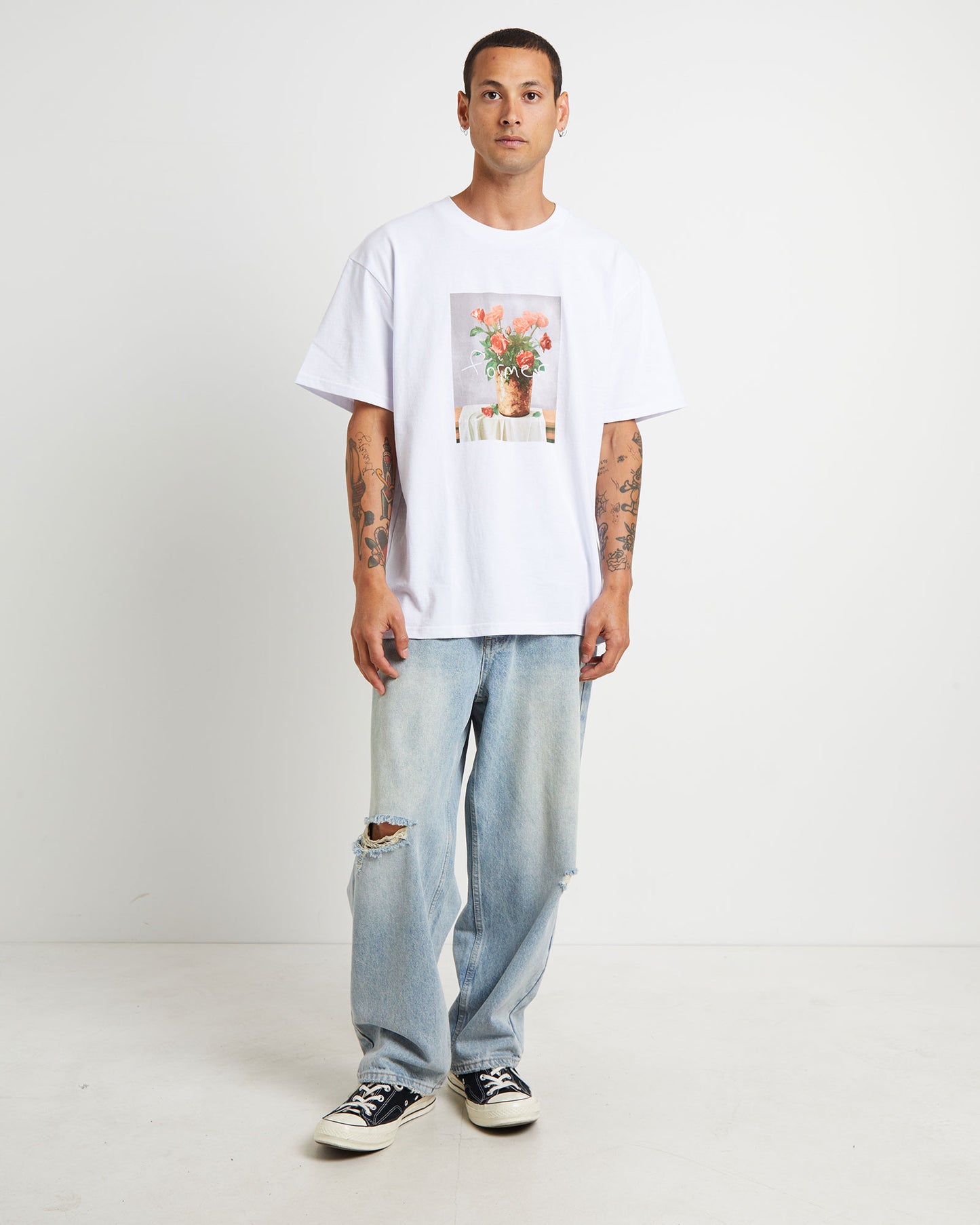 Still Life Short Sleeve T-Shirt in White