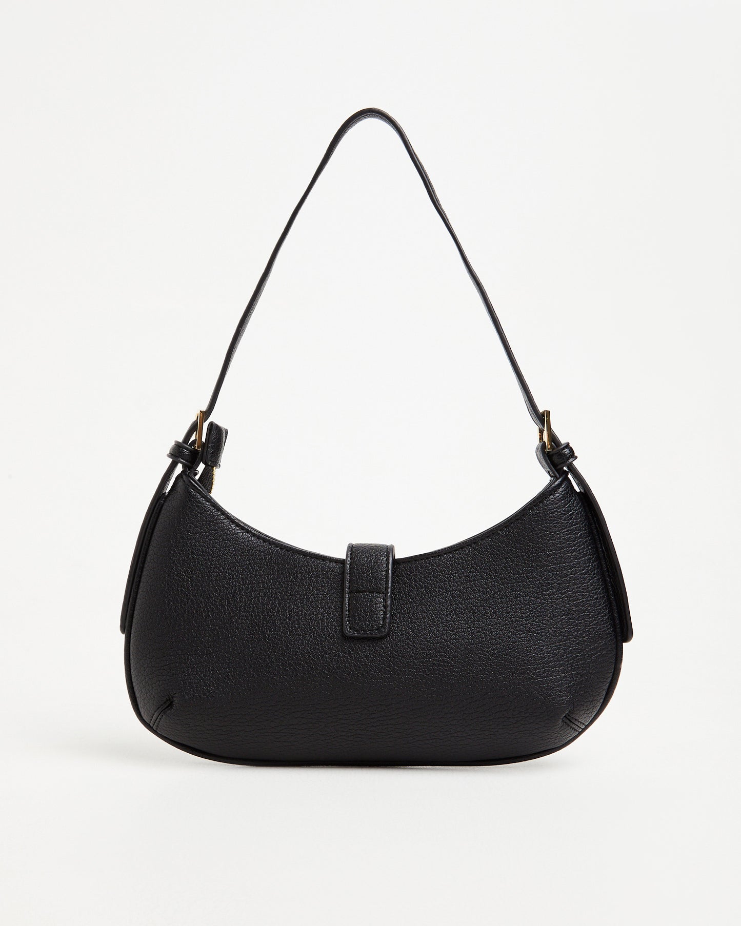Latch Shoulder Bag in Black