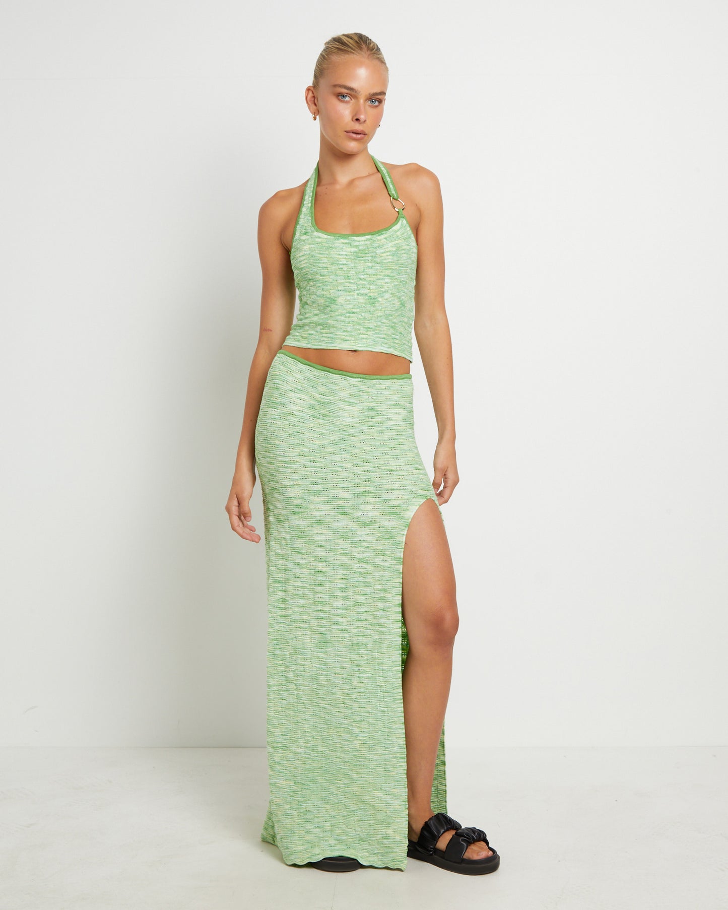 Ombre Knit Maxi Skirt