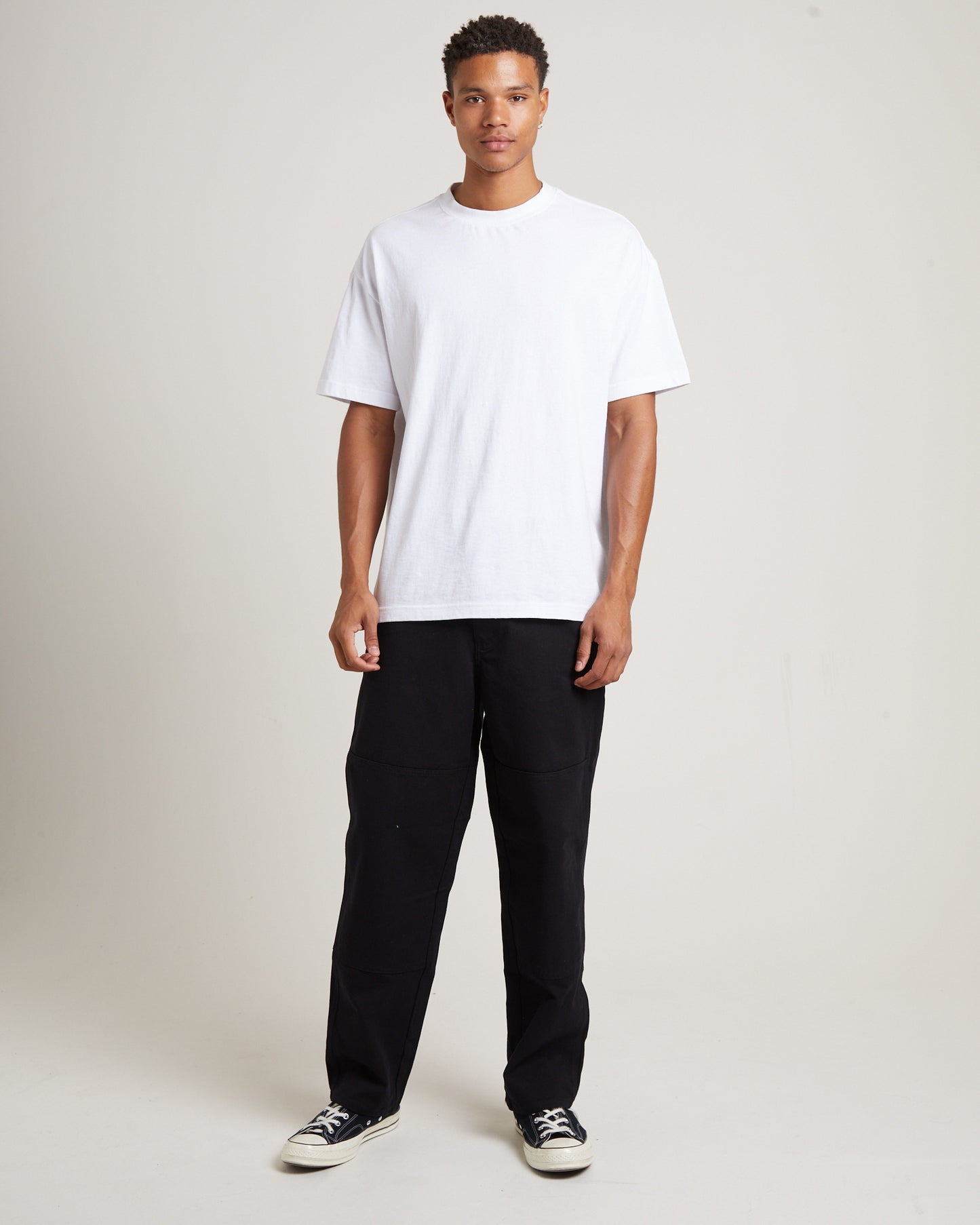 Distend Double Knee Pants in Black