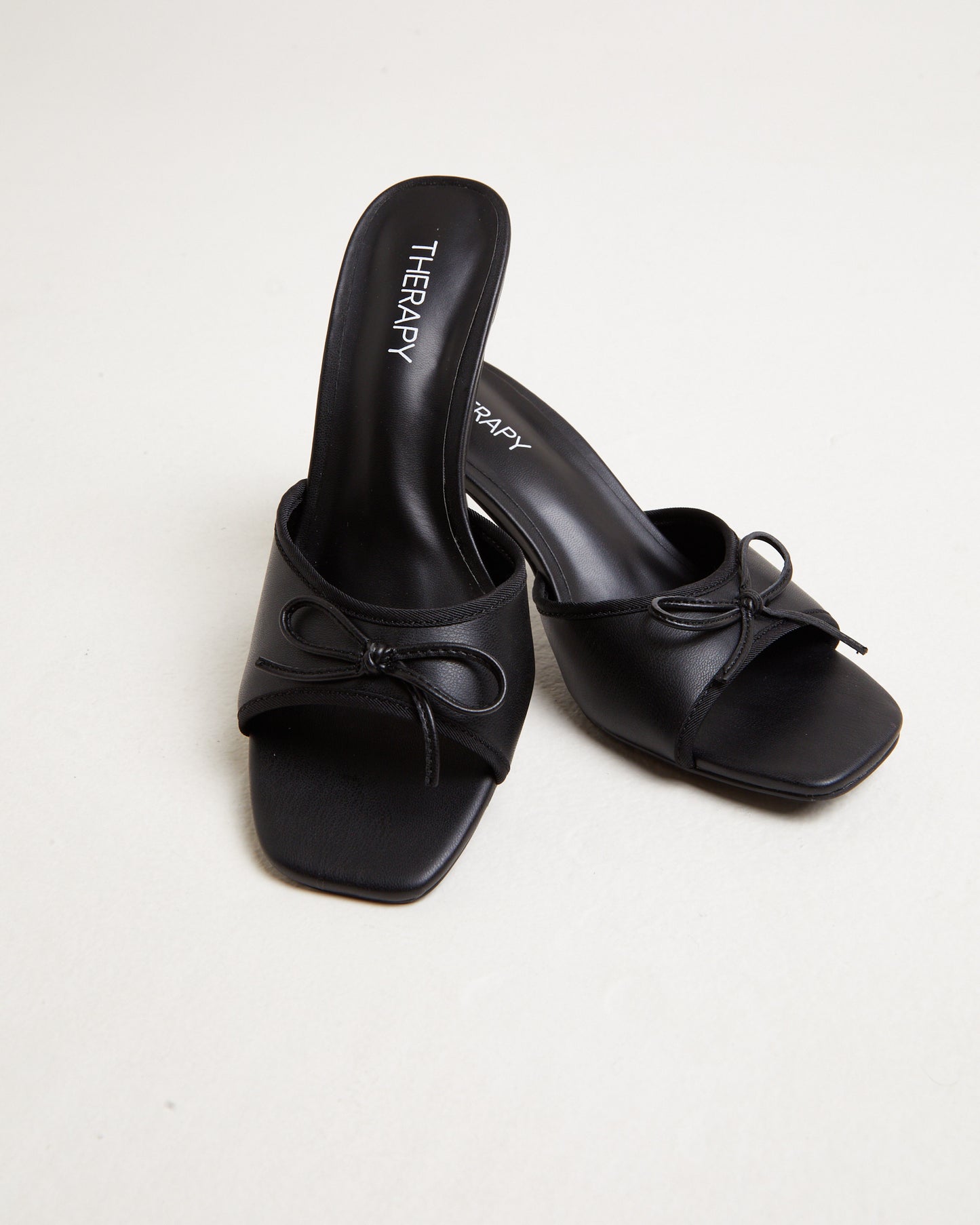 Jenner Kitten Heels in Smooth Black