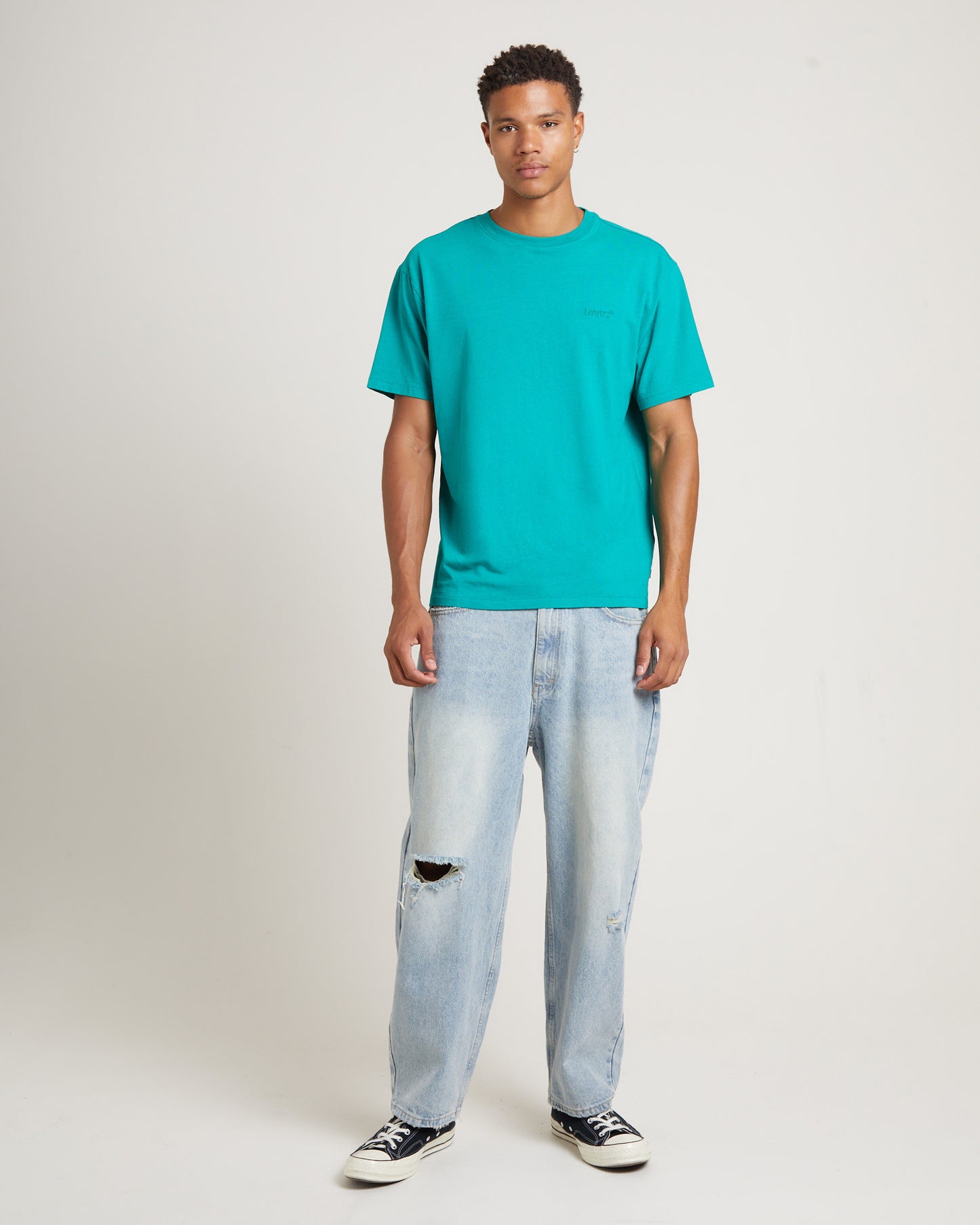 Red Tab Vintage Short Sleeve T-Shirt in Sporting Green