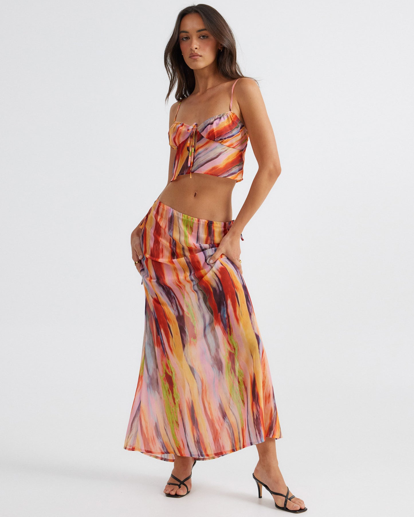 St Barts Maxi Skirt in Multi