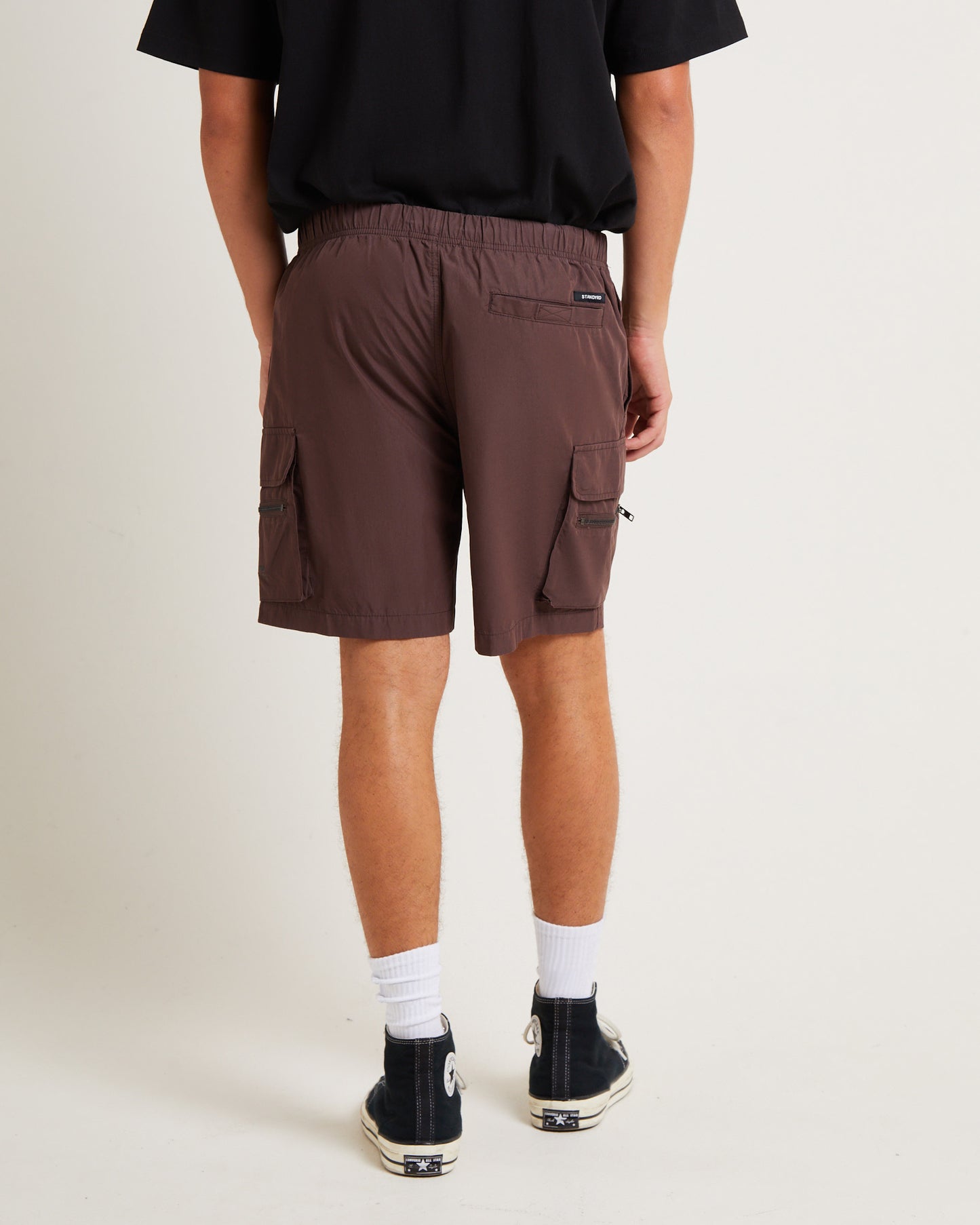 Utility Shorts in Umber Brown