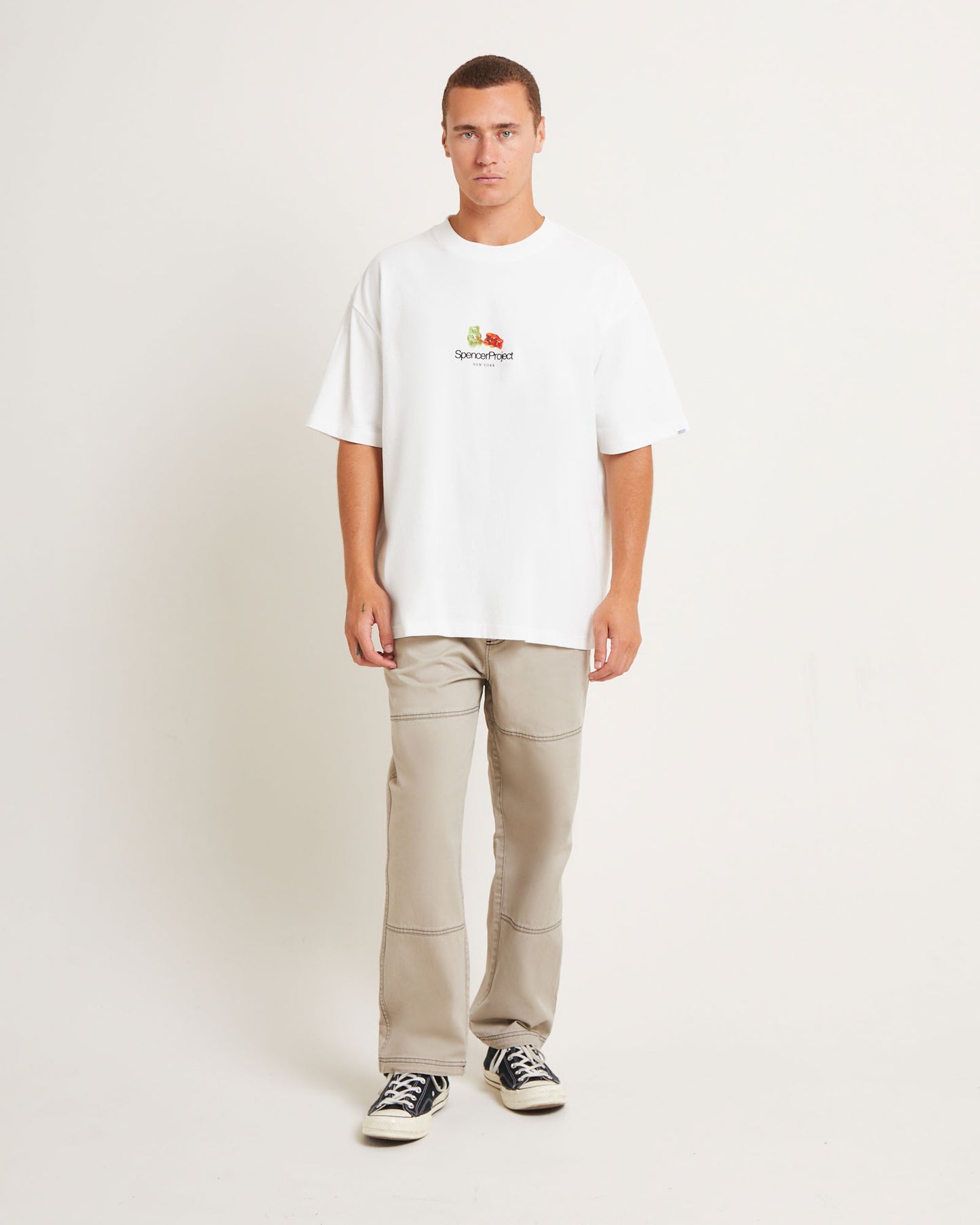 Gummies Short Sleeve T-Shirt in White