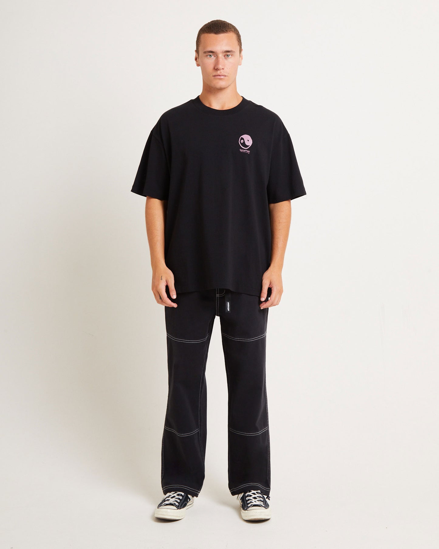 Peace Corp Short Sleeve T-Shirt in Black