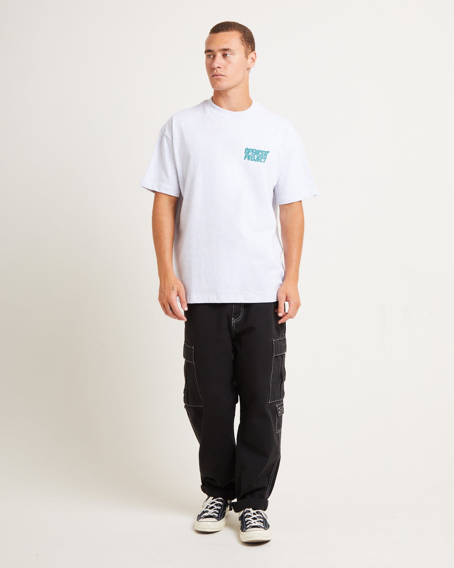 Puffy Short Sleeve T-Shirt in Frost Marle