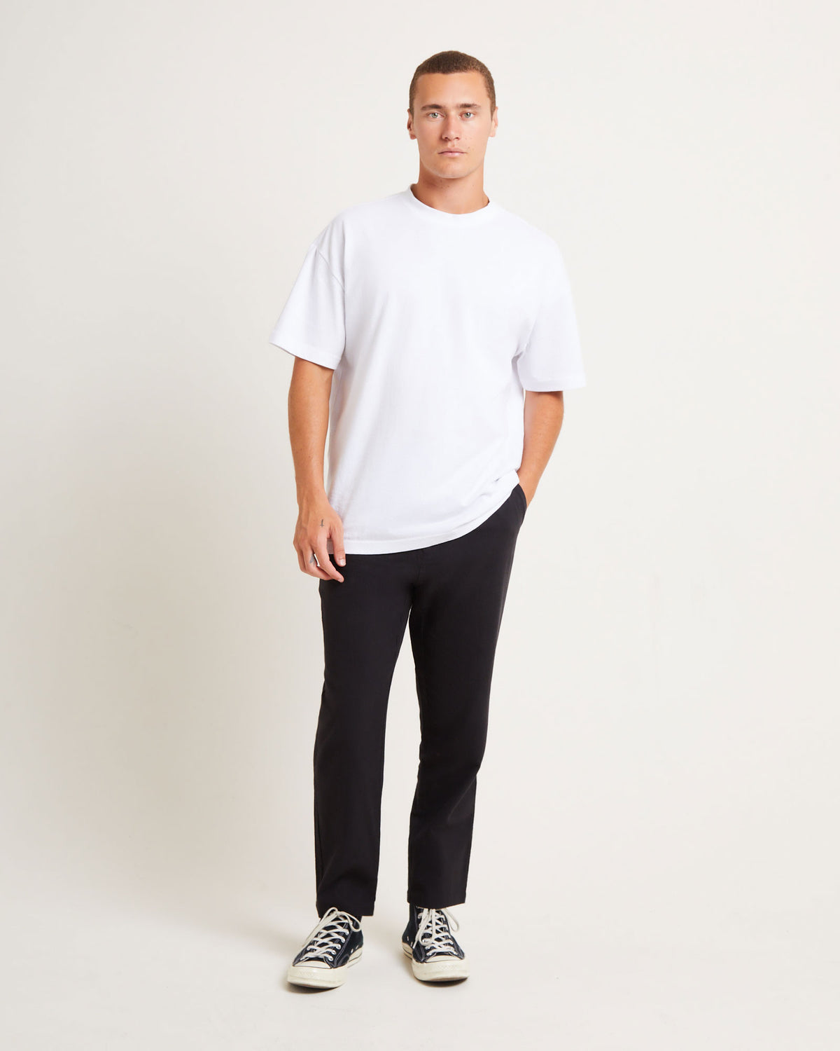 Ibiza Linen Pants in Black BLACK