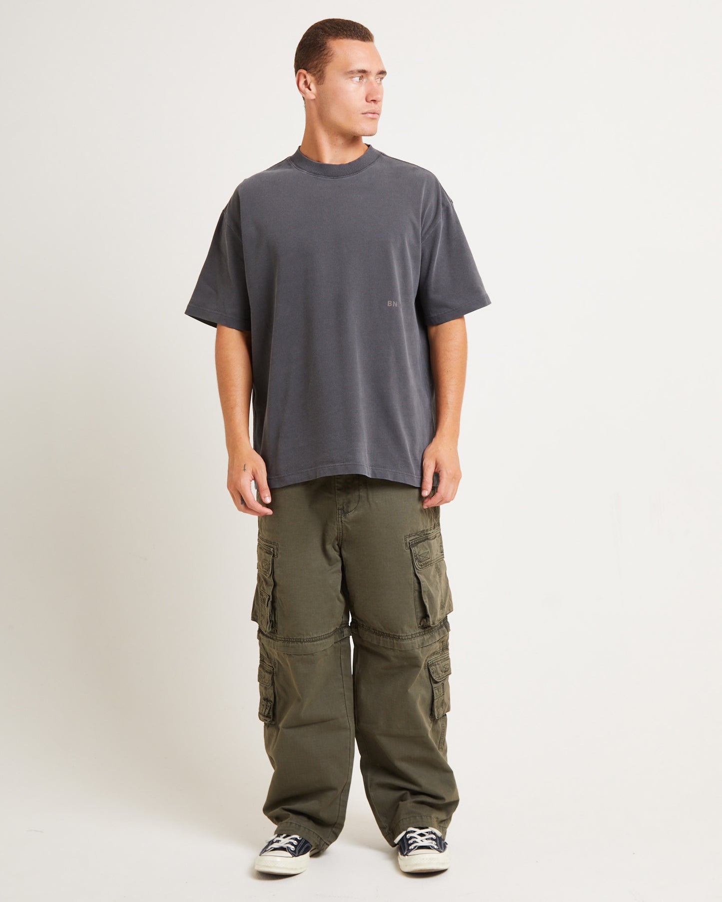Relative Regulations Short Sleeve T-Shirt in Pewter Grey