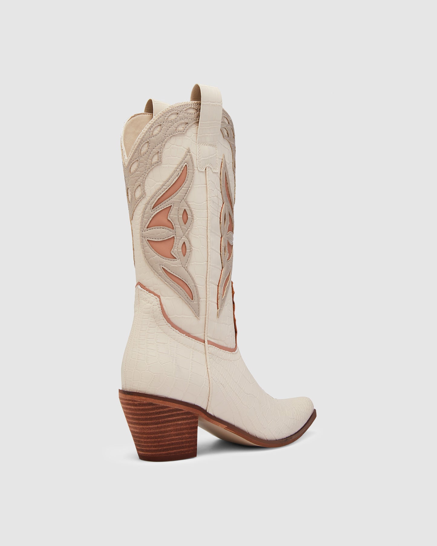 Chicago Boots Bone Croc