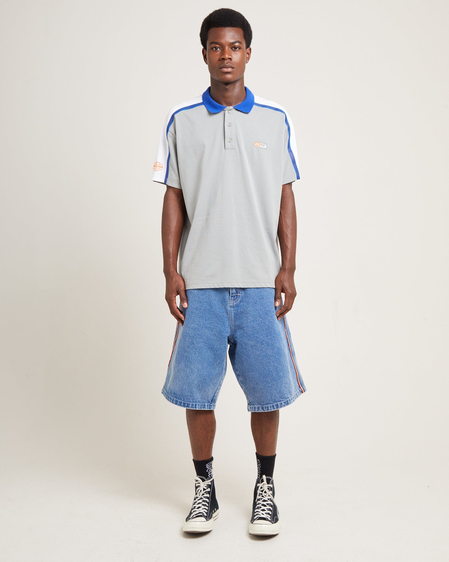 Oxecutioner Short Sleeve Polo Shirt Oyster Grey