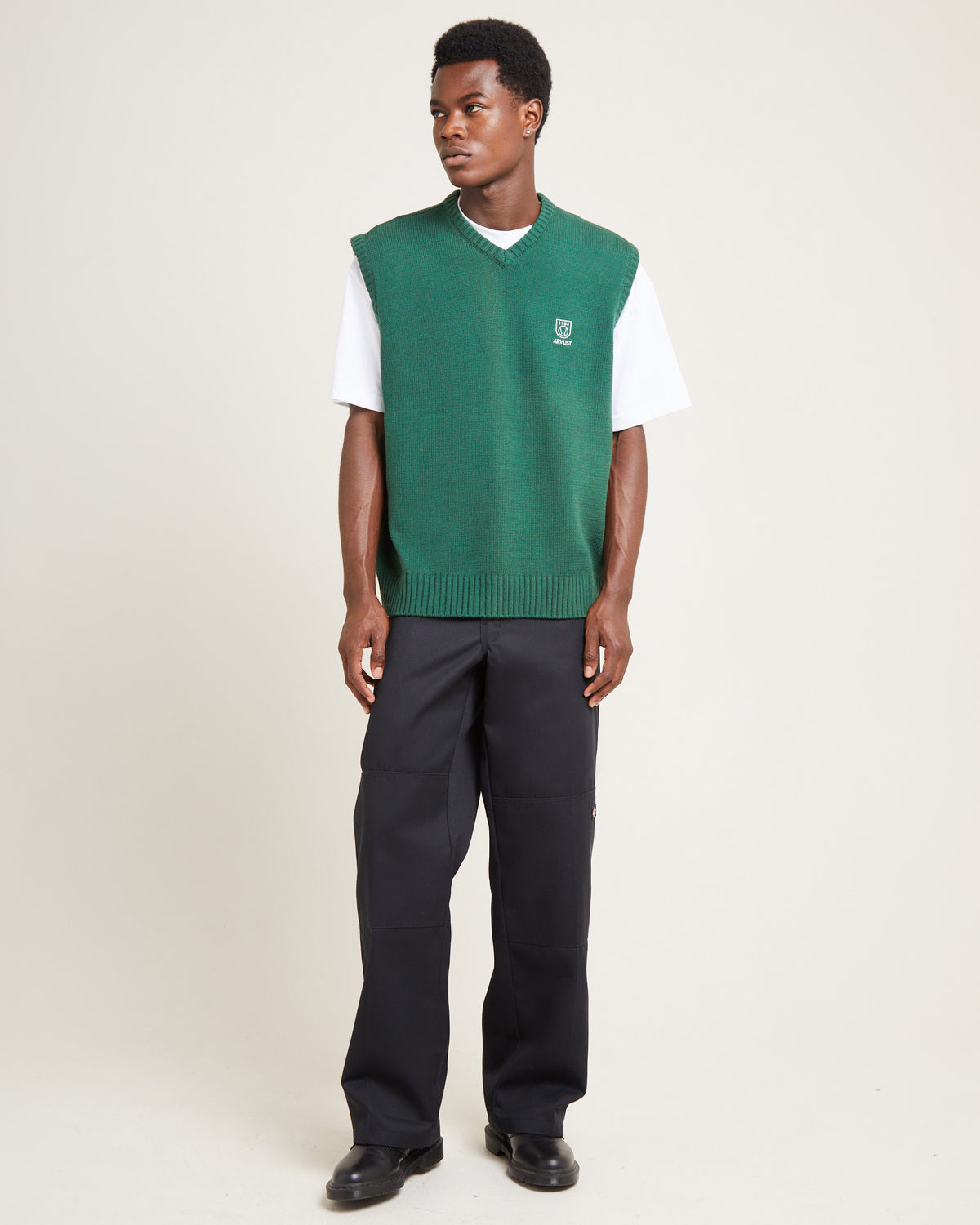 Service Knit Vest Green GREEN