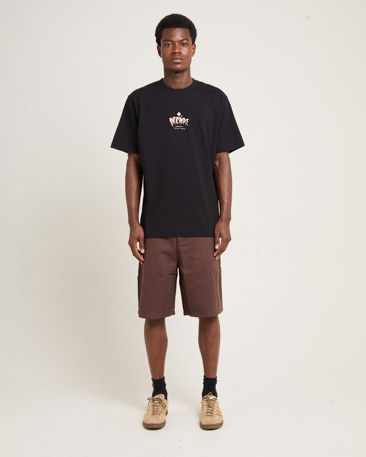 Enjoyment Recycled Retro Fit Short Sleeve T-Shirt Black BLACK