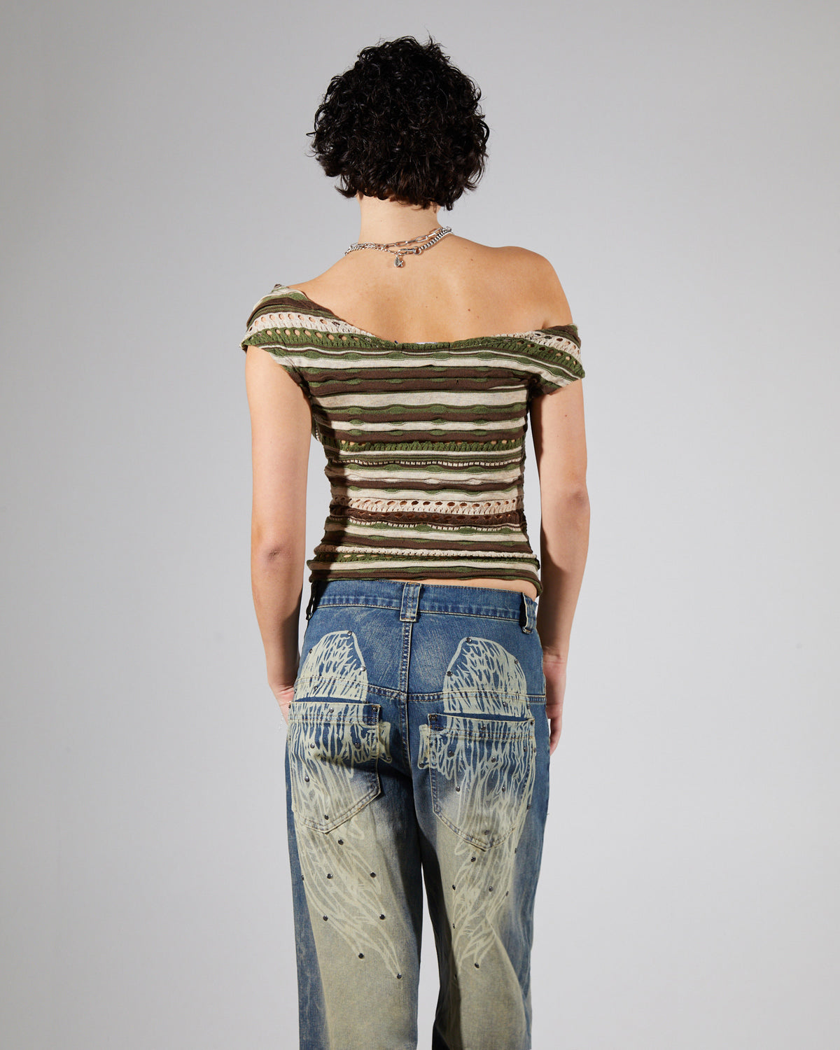 Asymmetric Top Ruffle Knit ASSORTED