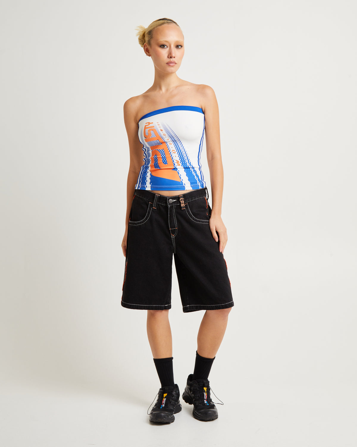 Rally Drag Tube Top WHITE