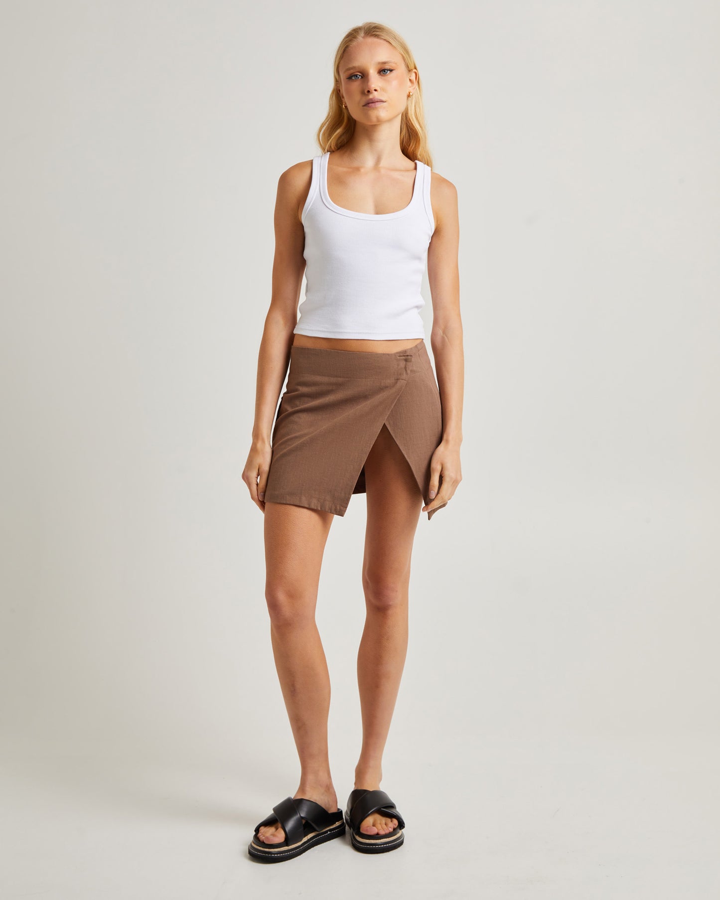 Kendra Split Mini Skirt