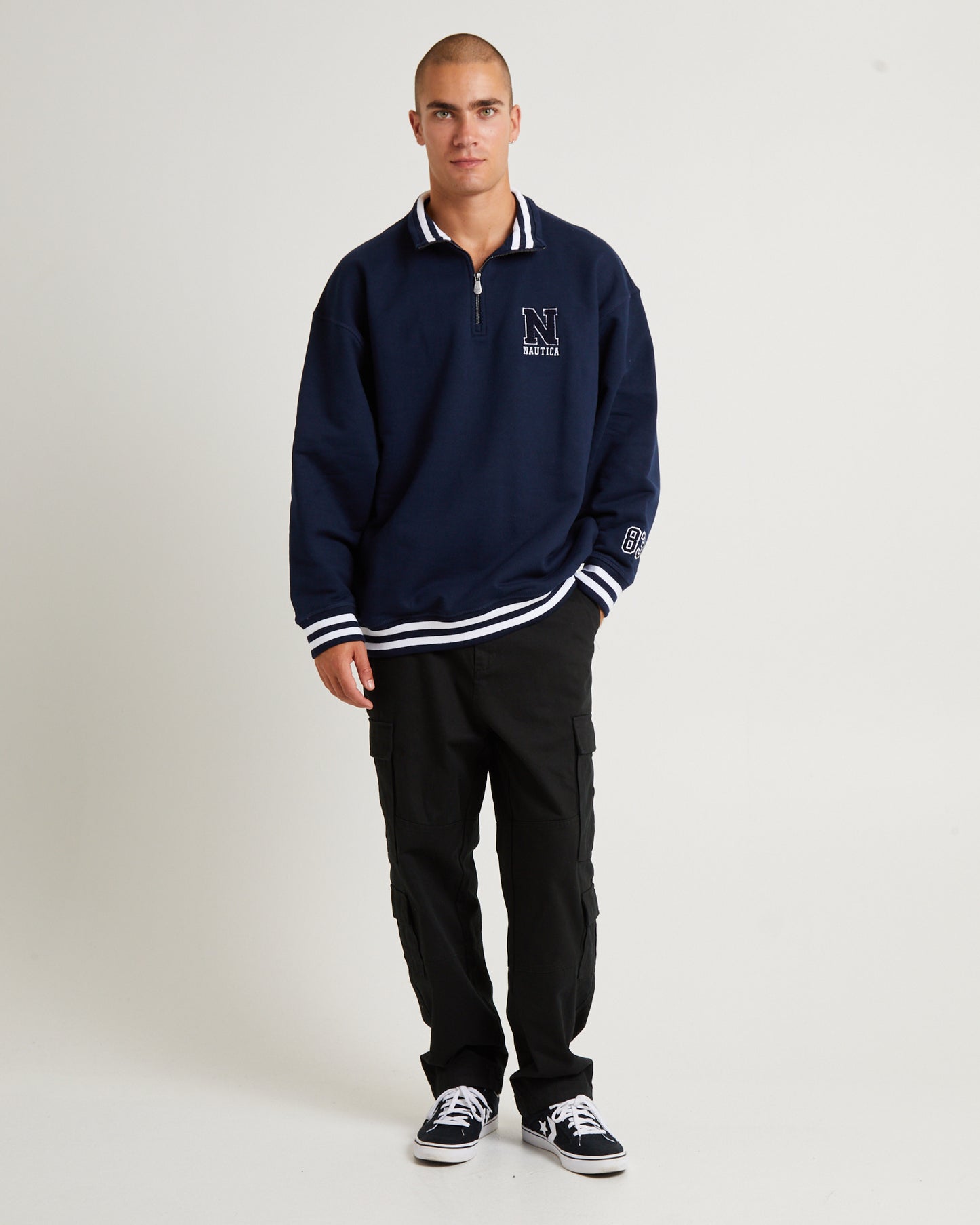 Beta 1/4 Zip Top Dark Navy