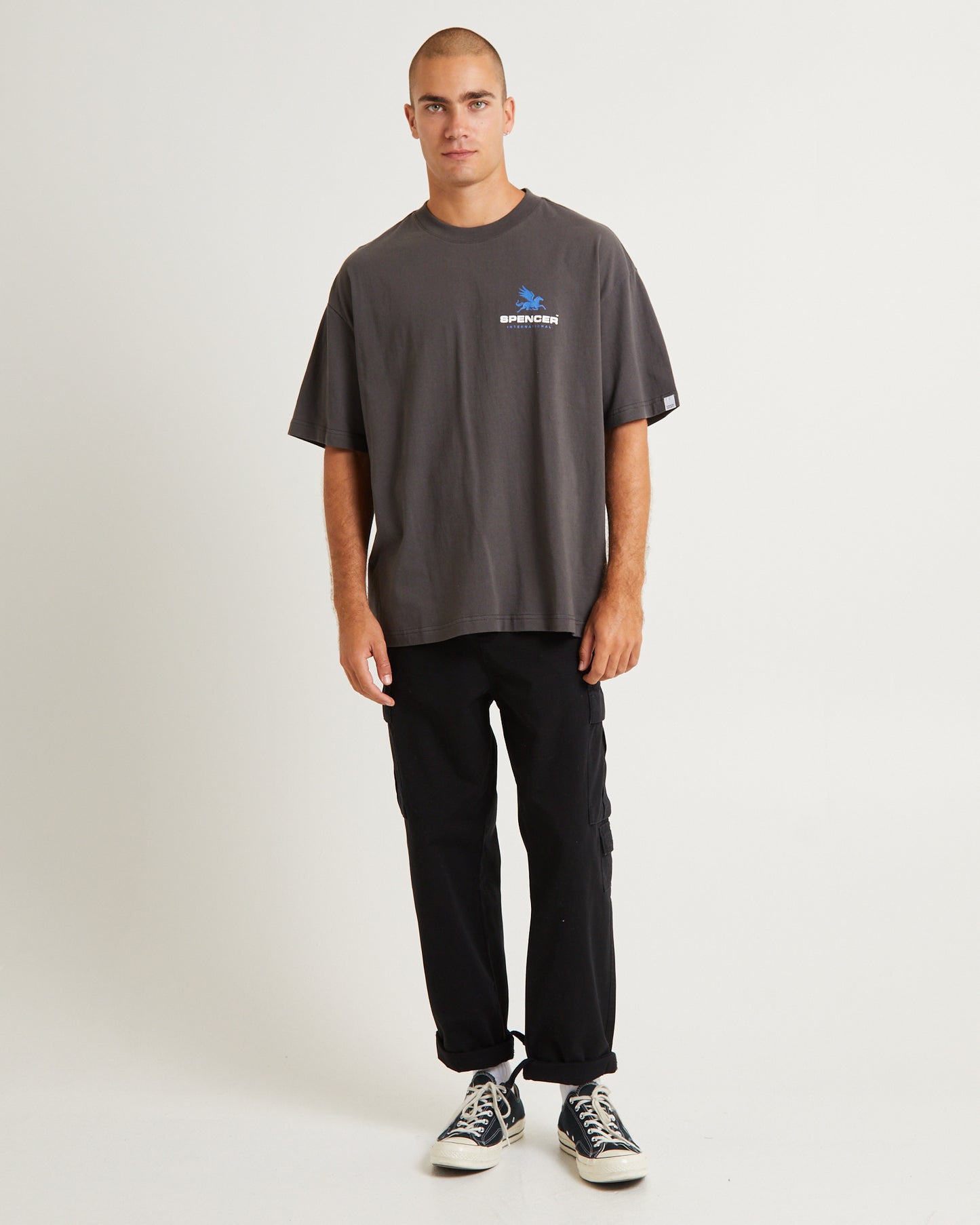 Pegasus Short Sleeve T-Shirt Charcoal