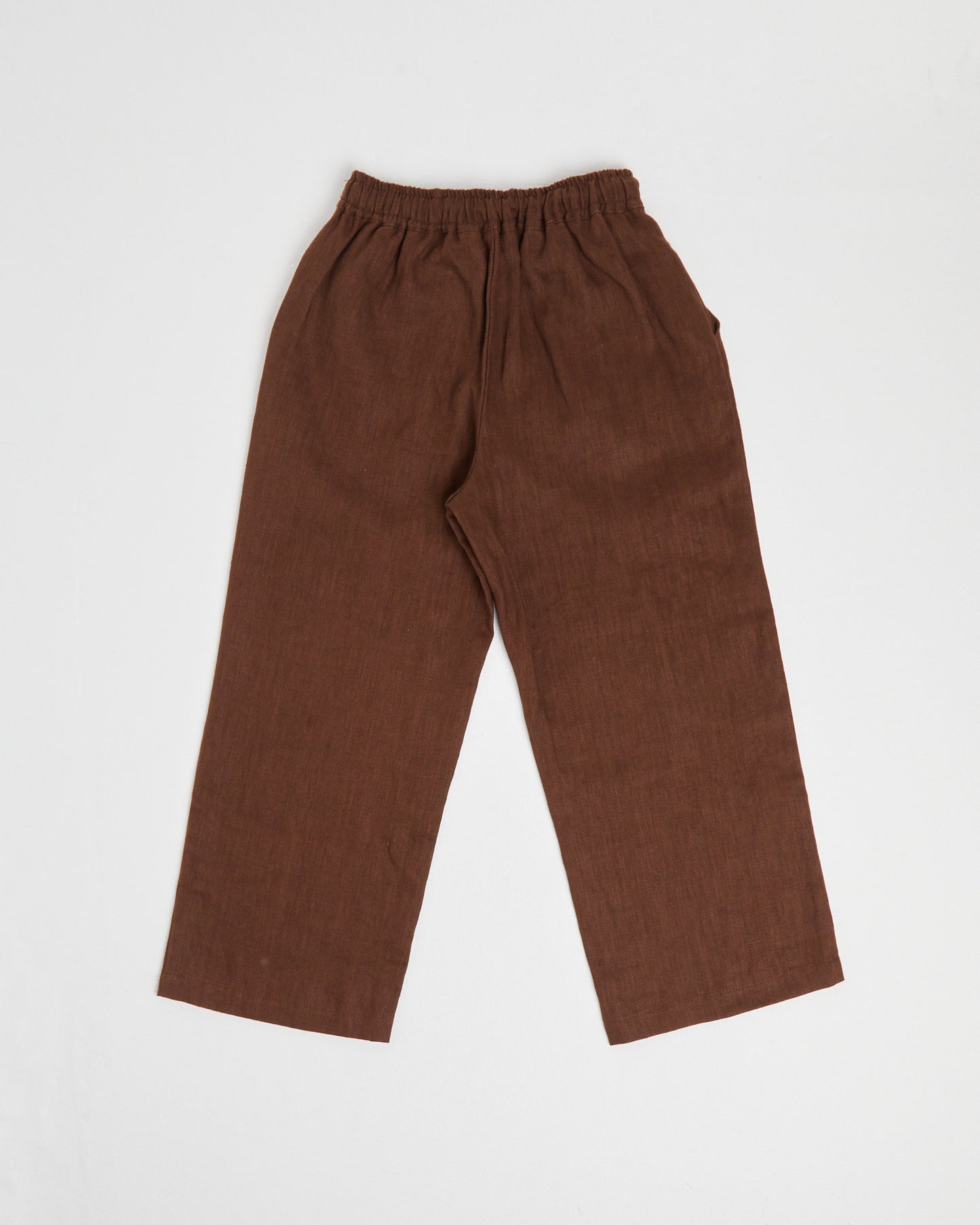 Girls Kai Linen Draw Pants Brown