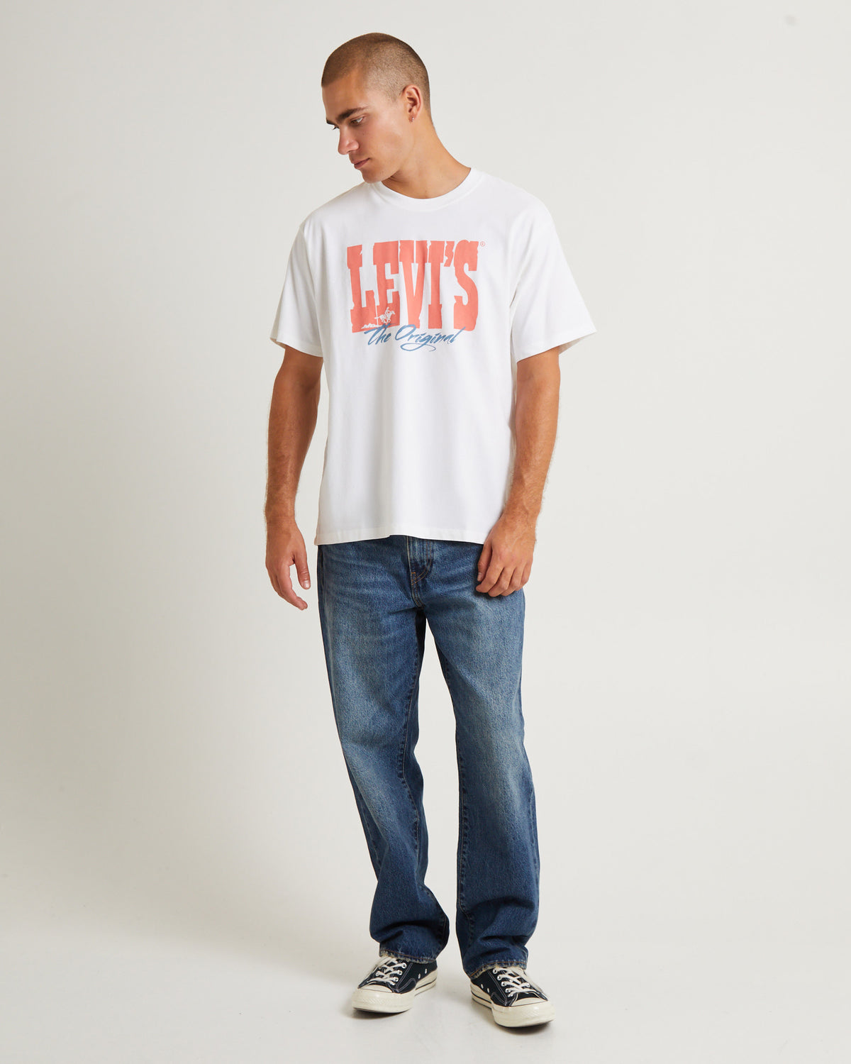 Vintage Fit Graphic T-Shirt White LEVI ARCHIVAL WHITE