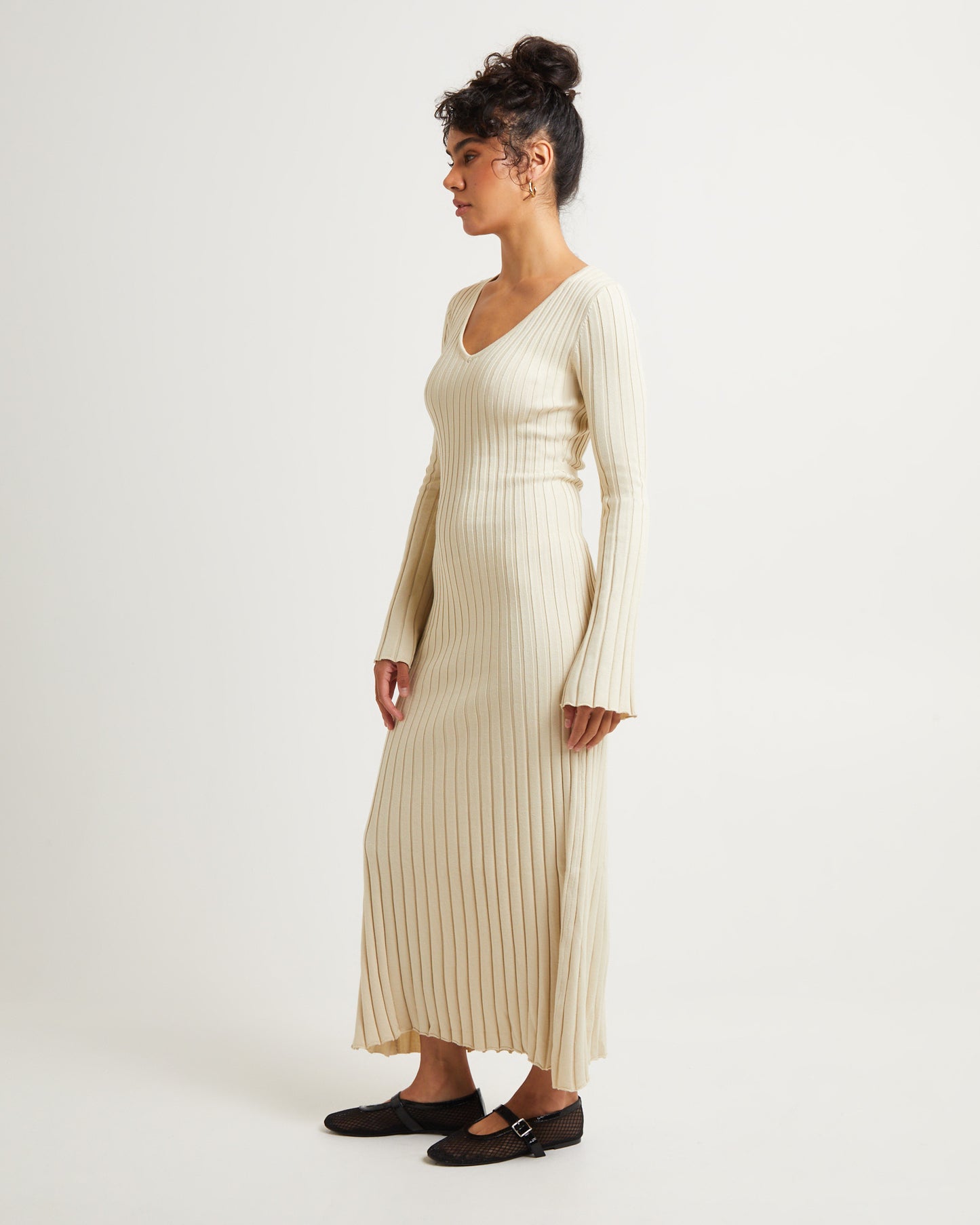 Sophie Long Sleeve Rib Knit Dress