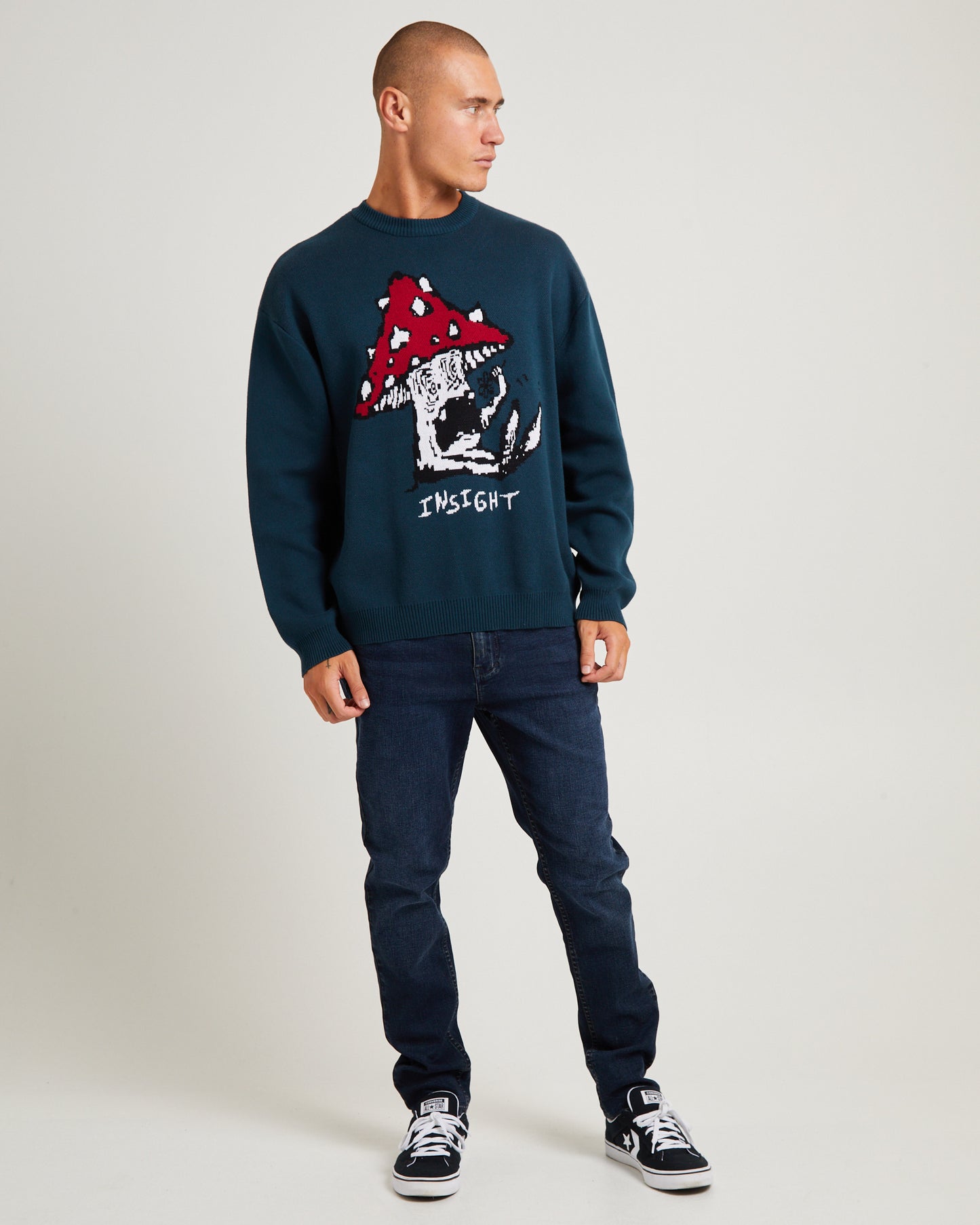 Wired Intarsia Knit Jumper