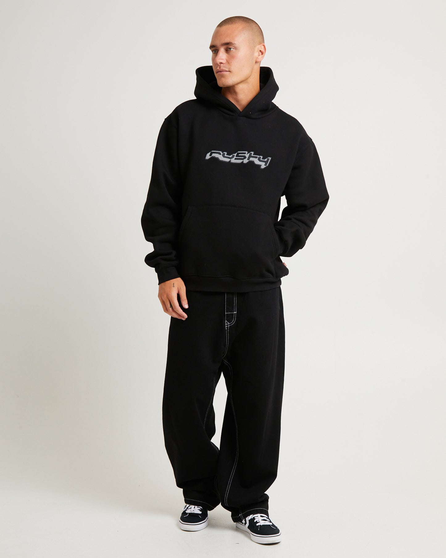 Freeway Hooded Fleece Jumper Black