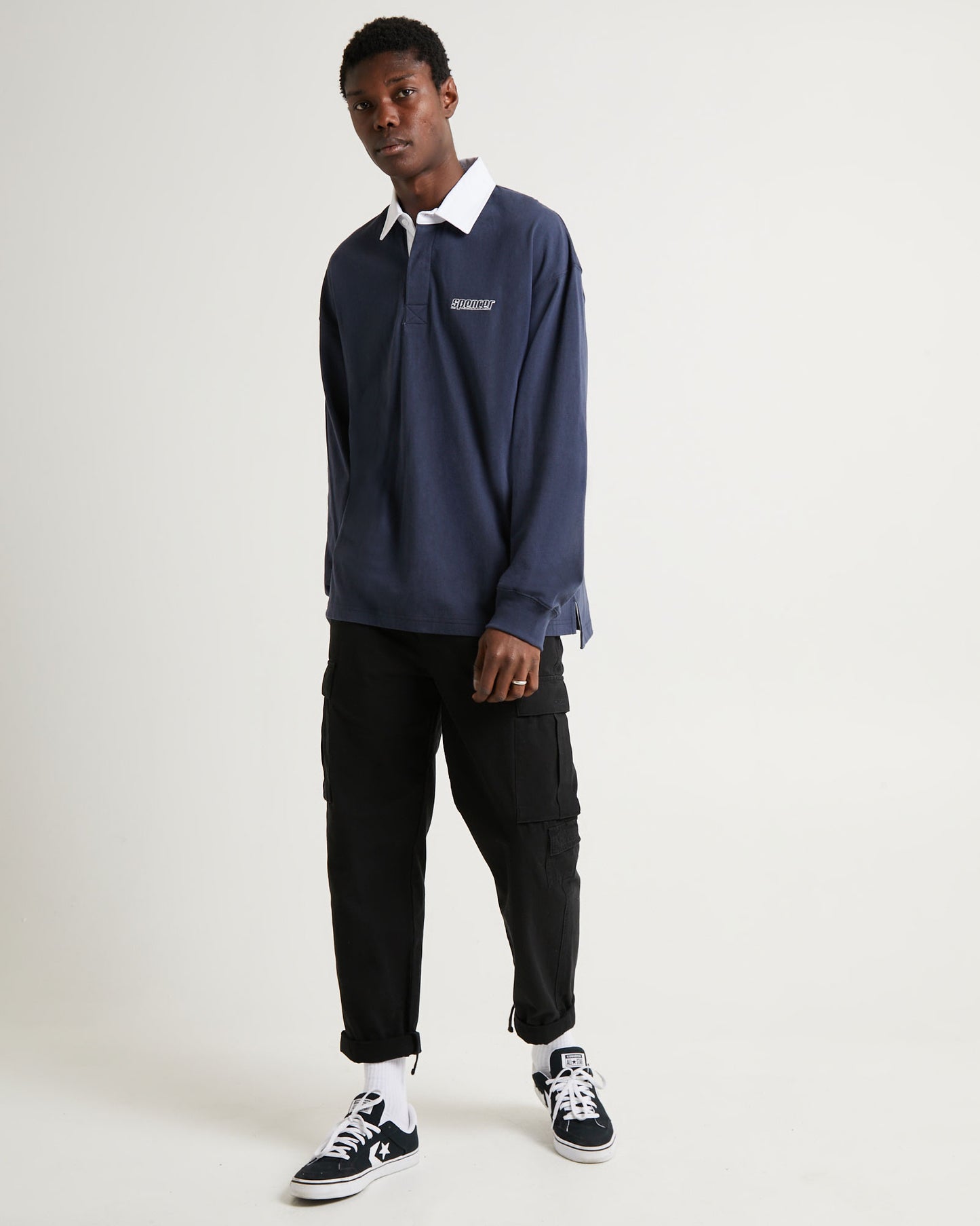 1992 Long Sleeve Polo Navy