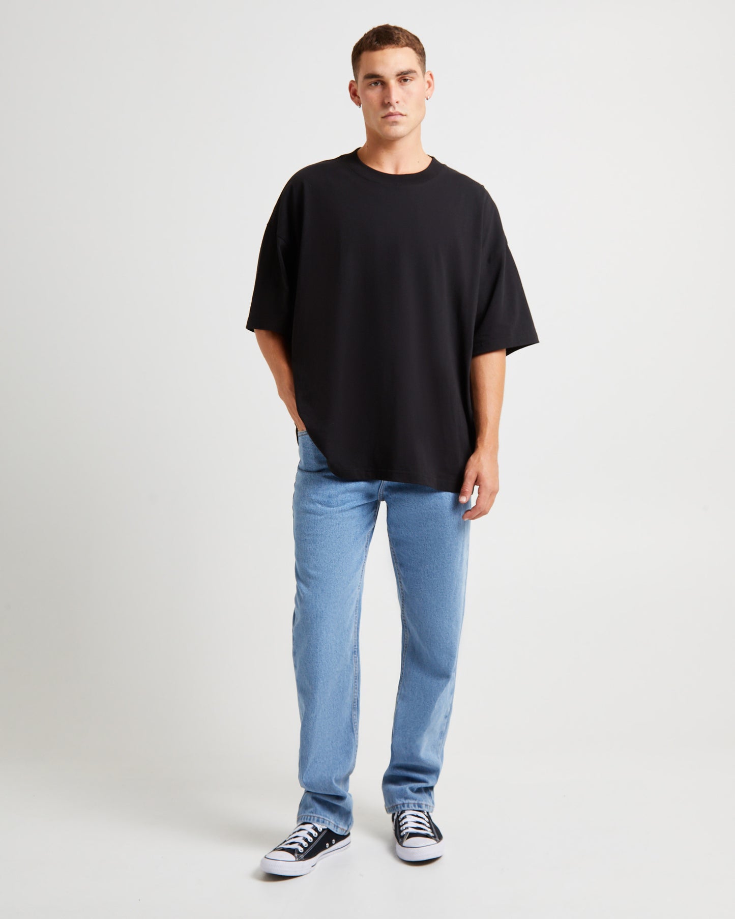 Fracture Straight Denim Jeans