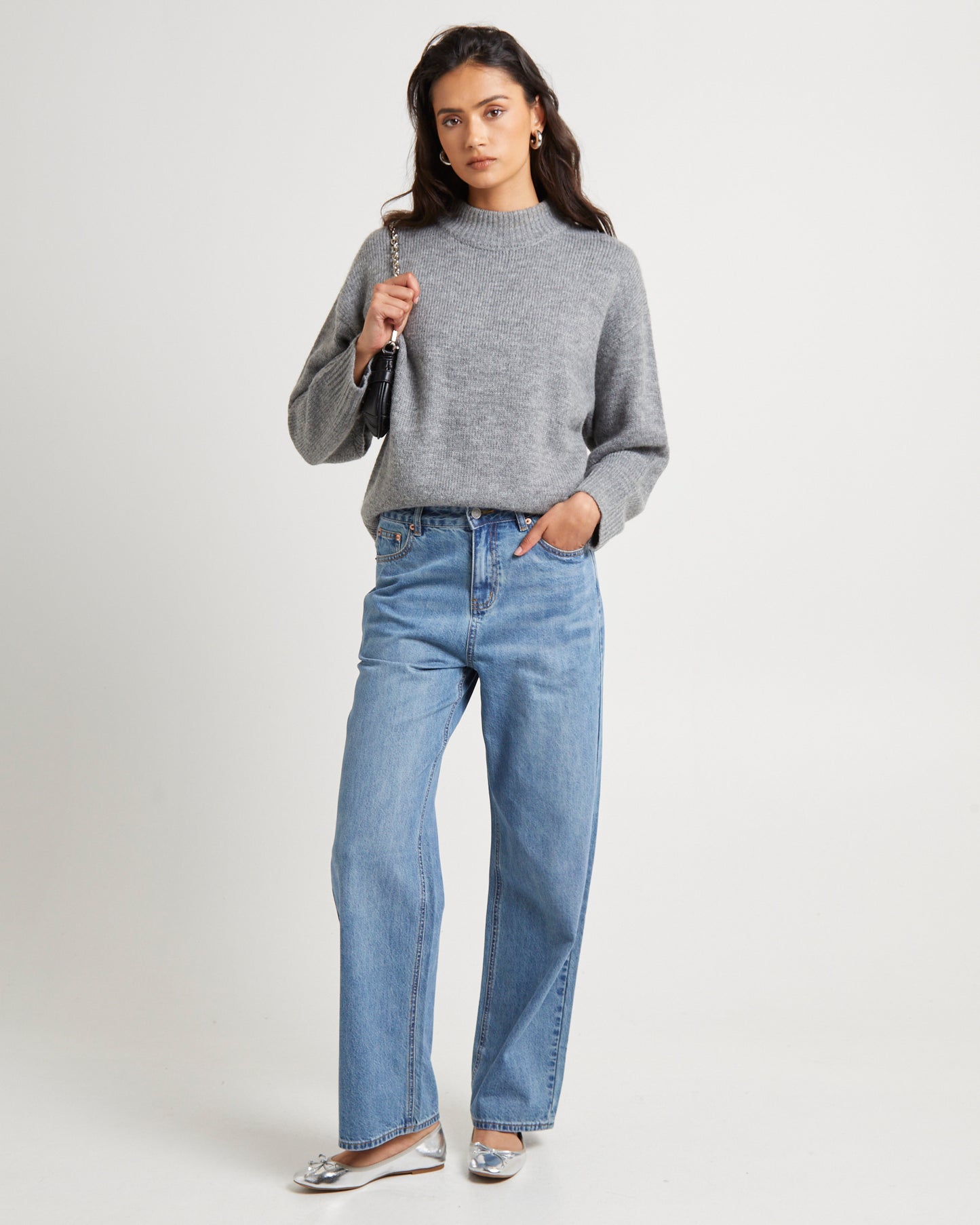 Alexa Mid Rise Relaxed Denim Jeans