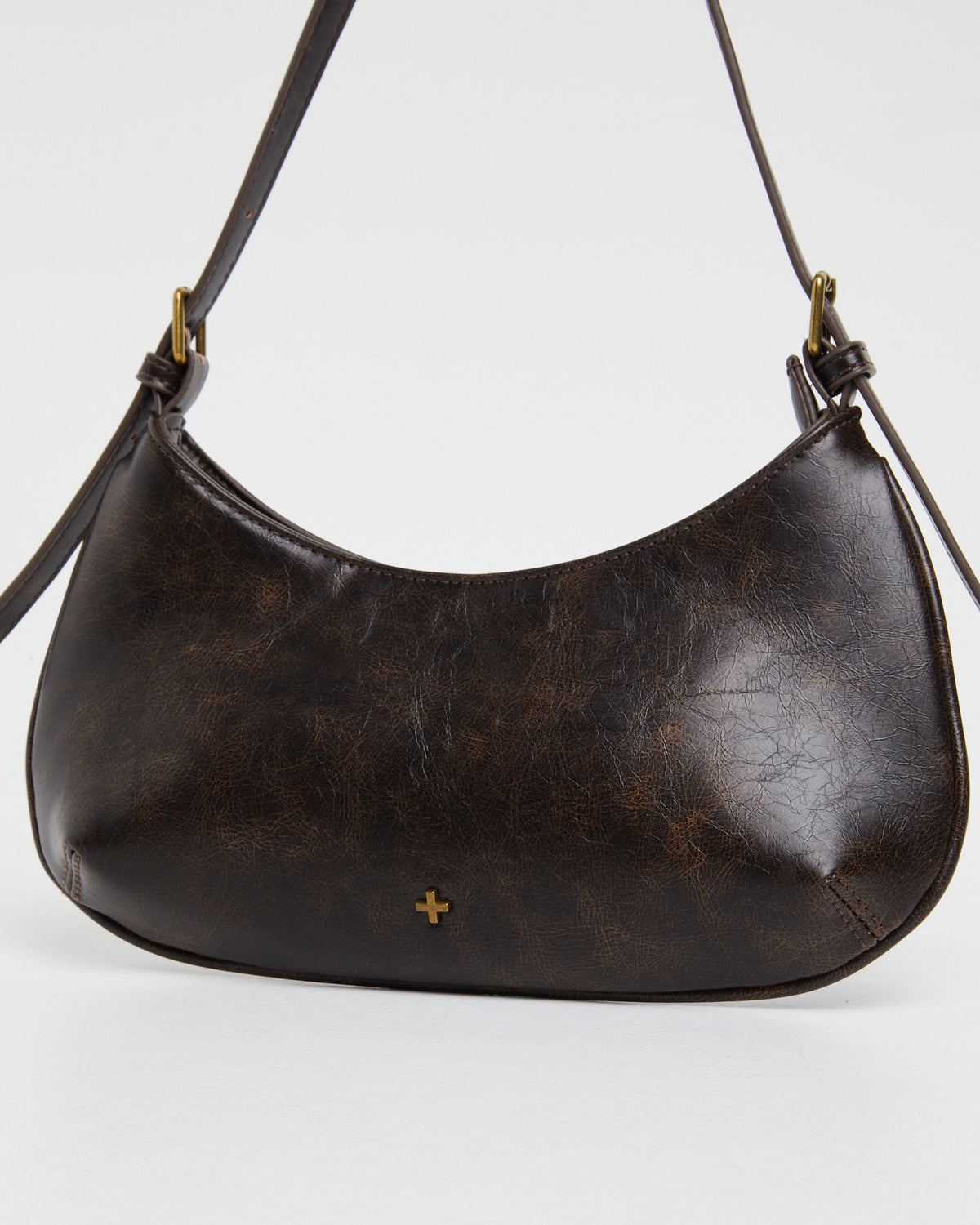 Cari Shoulder Bag Chocolate Distressed CHOCDISPU PJ