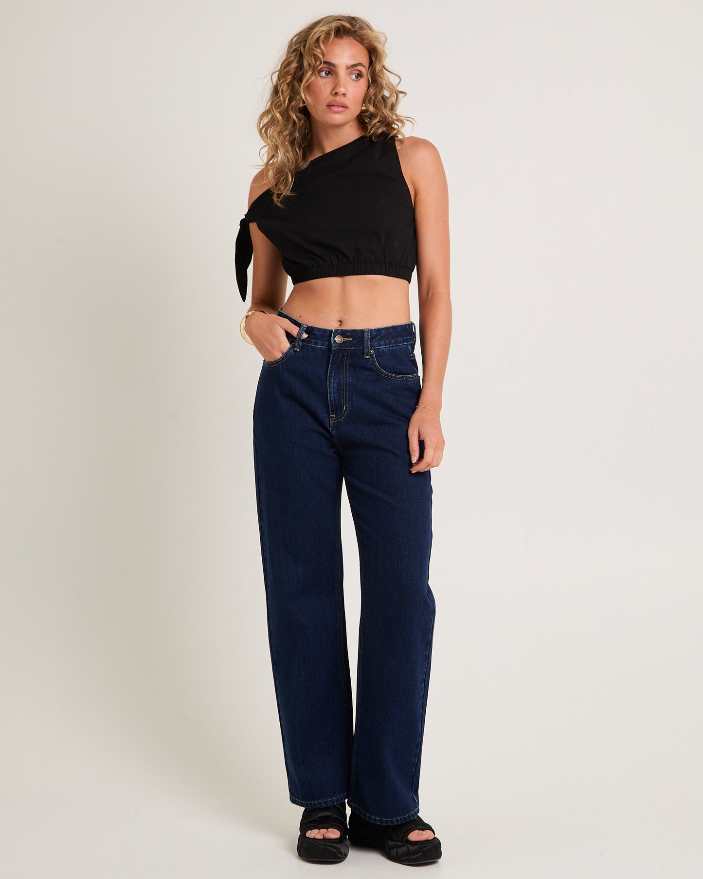 Alexa Mid Rise Relaxed Denim Jeans