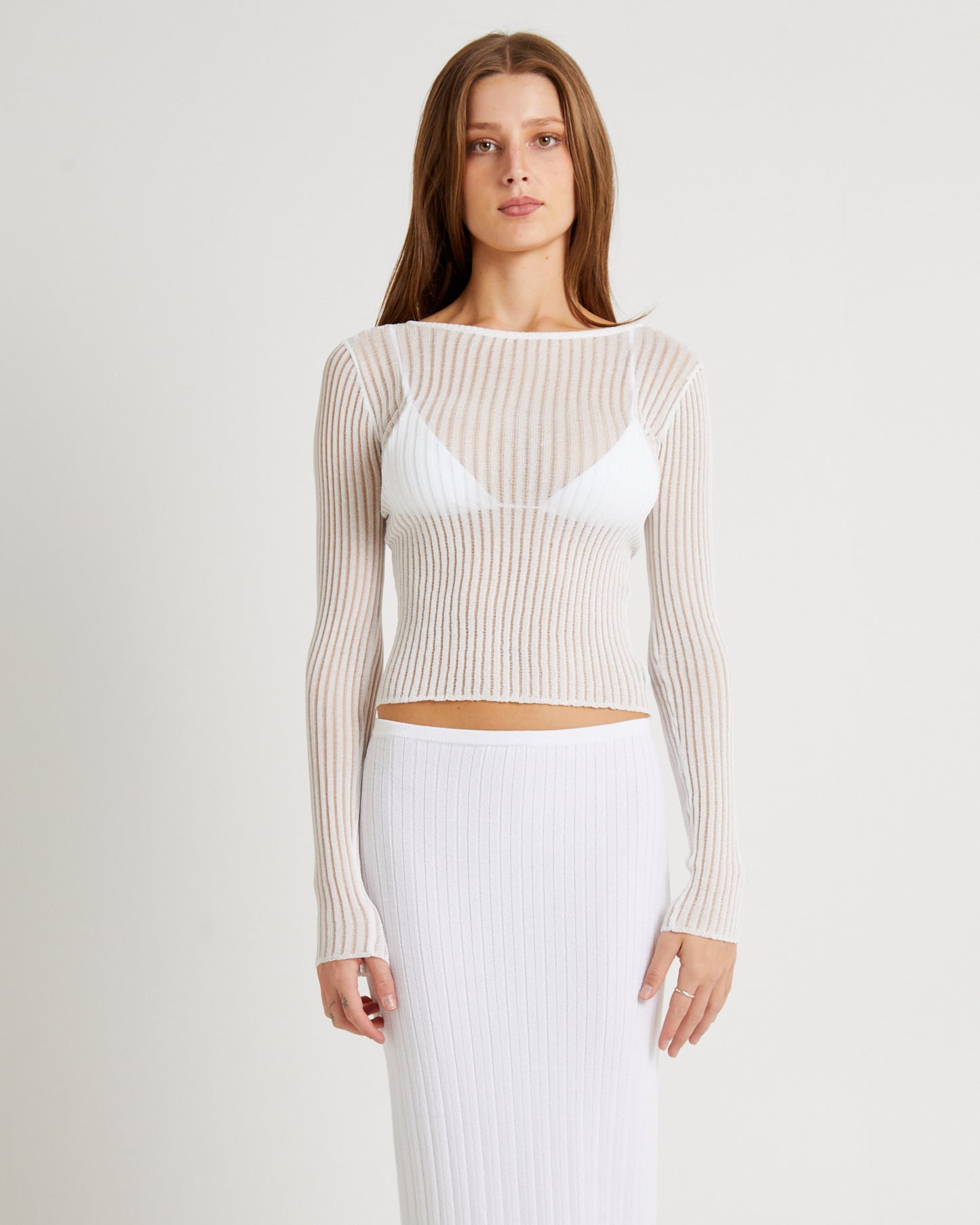 Eden Sheer Stripe Knit Top